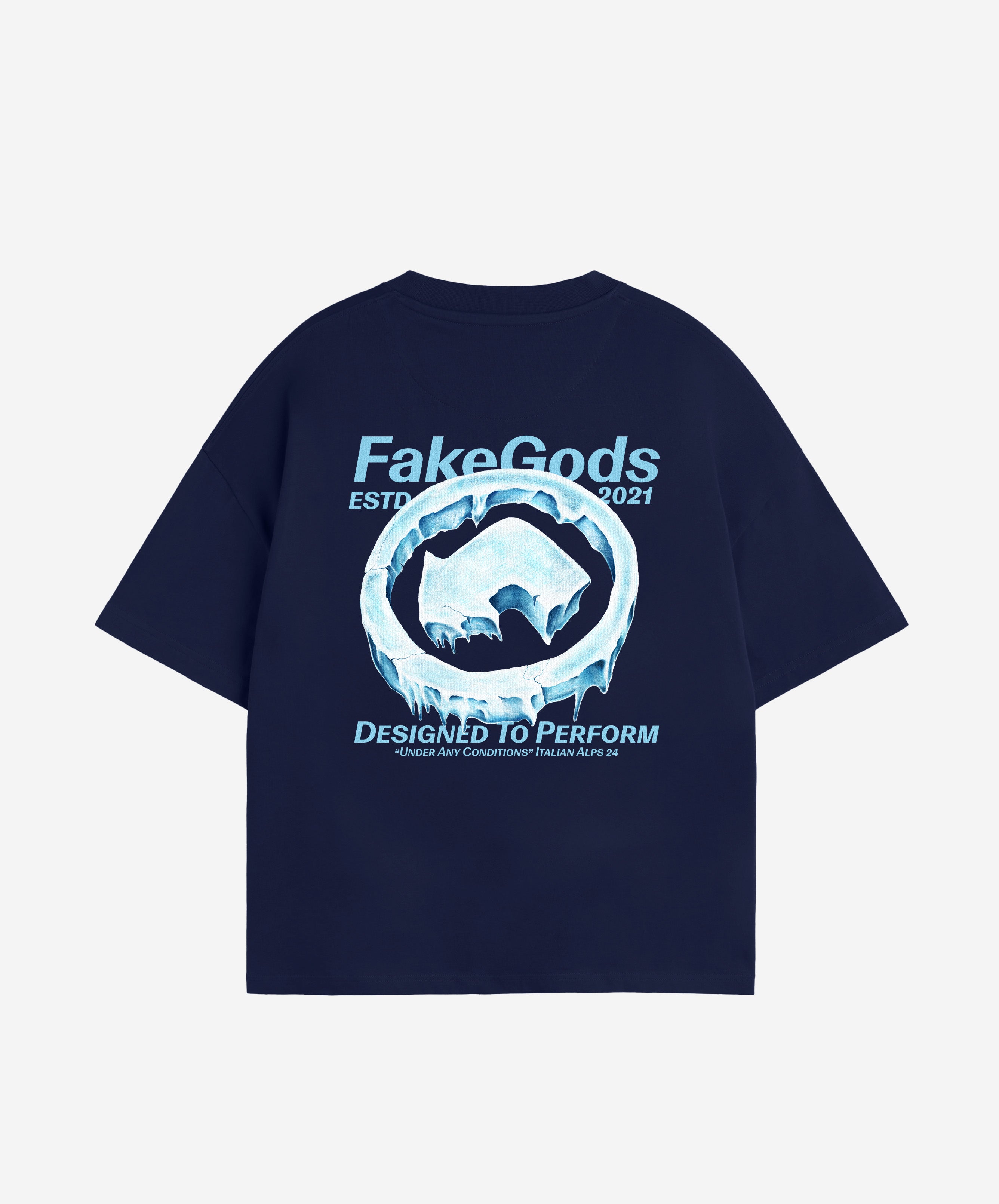 ICED LOGO TEE NAVY