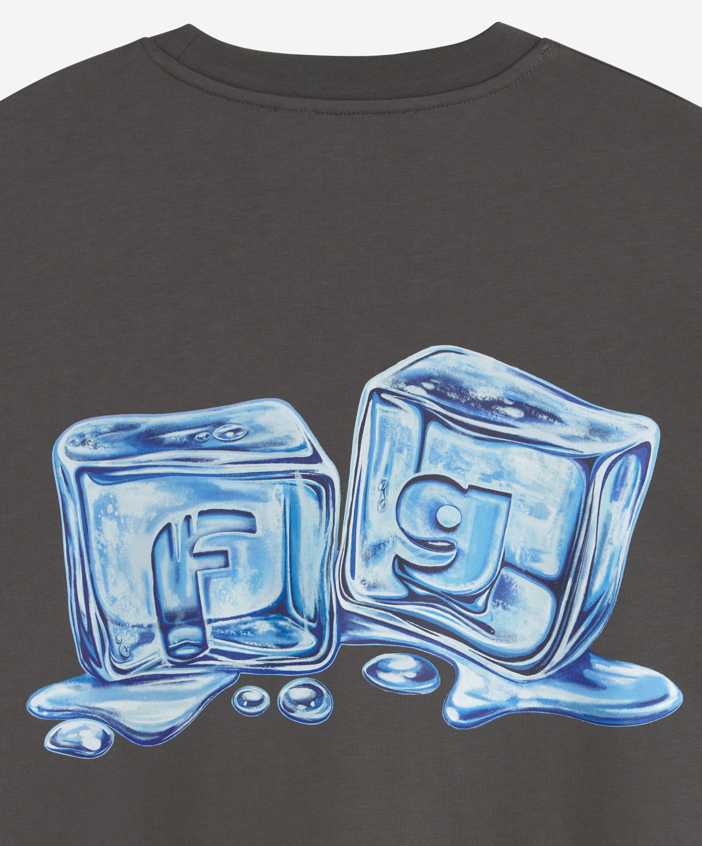ICE CUBE TEE DARK GREY