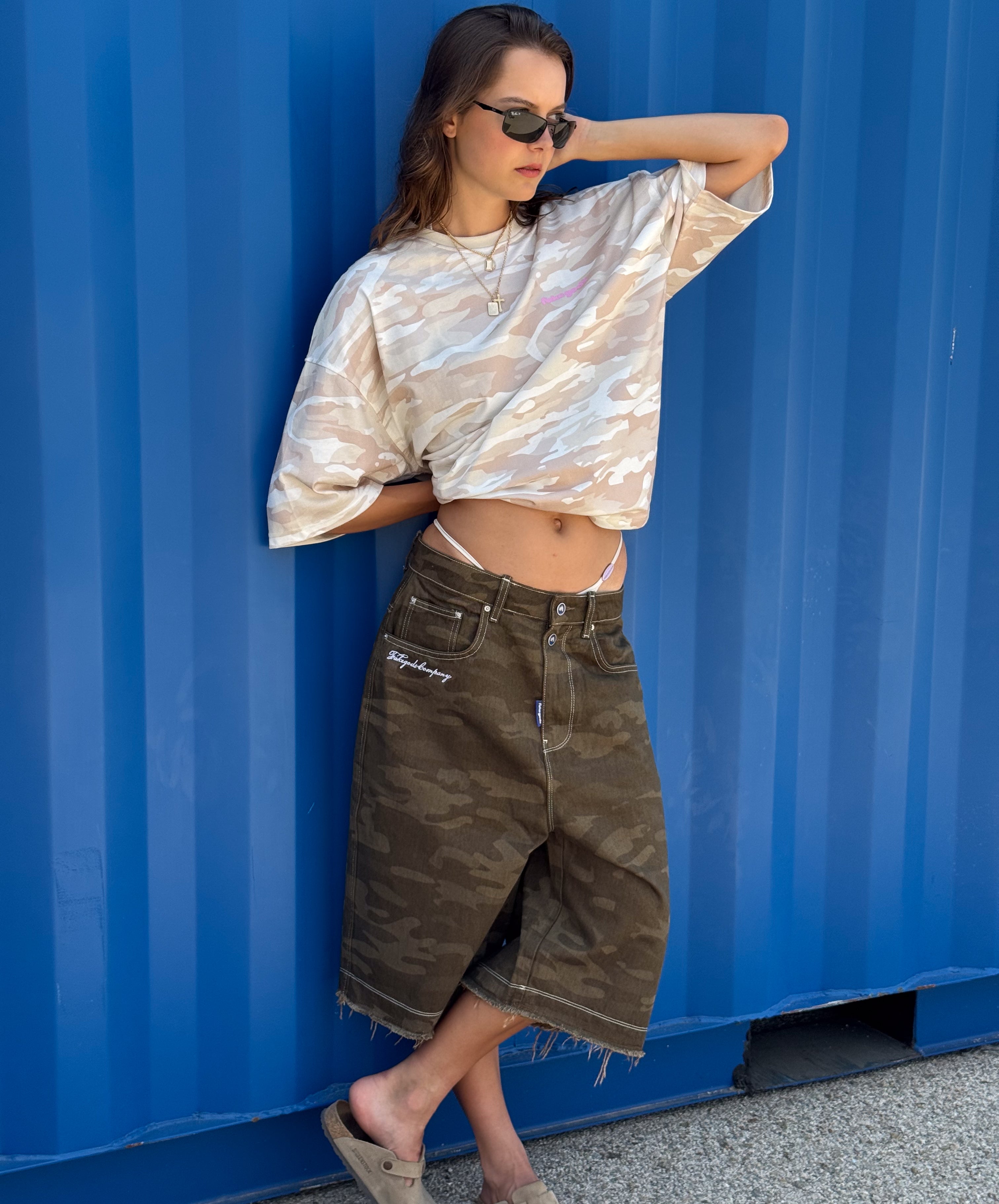 CAMOUFLAGE TEE CREAM