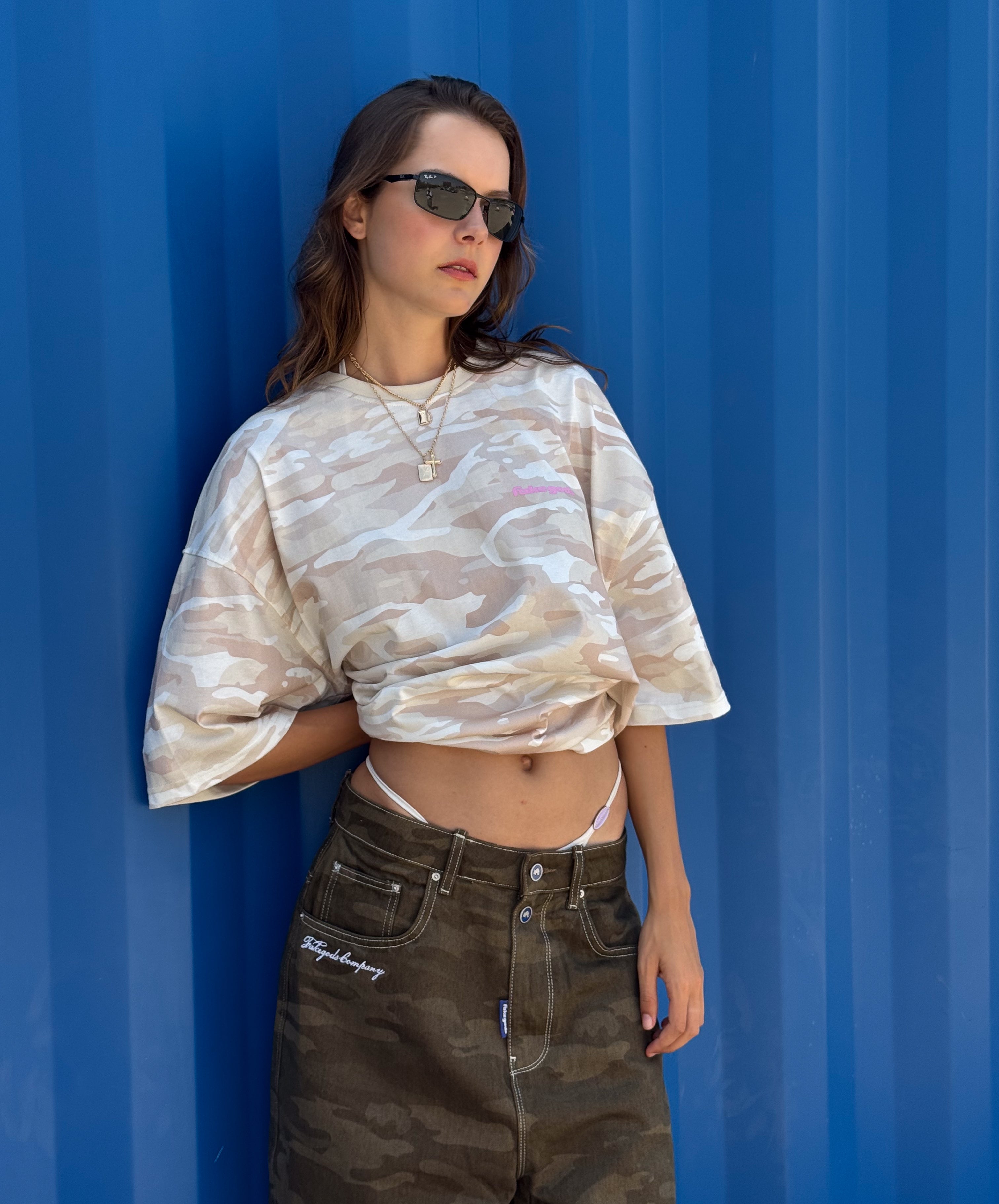 CAMOUFLAGE TEE CREAM