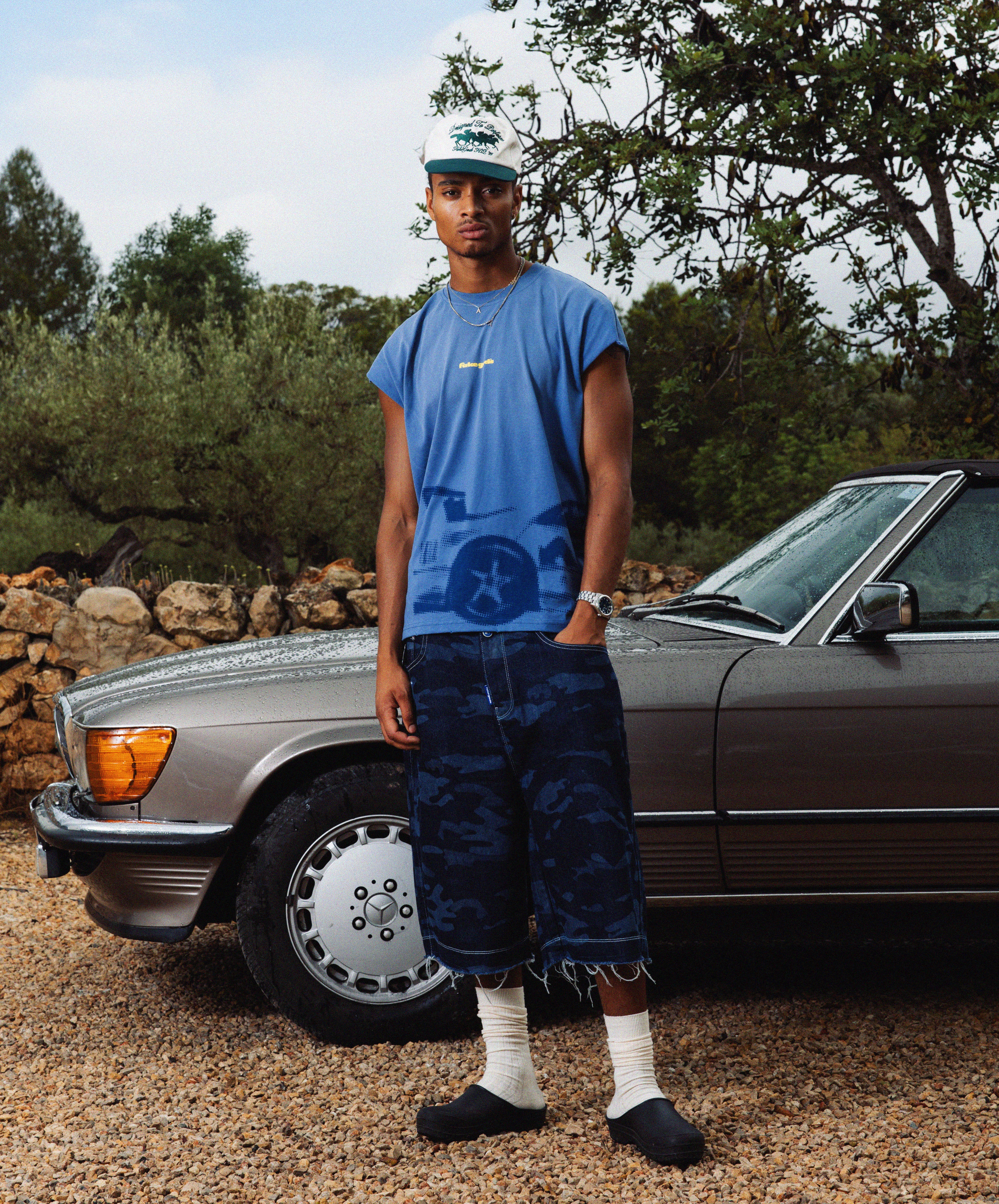 GRAND PRIX SUNFADED SLEEVELESS NAVY