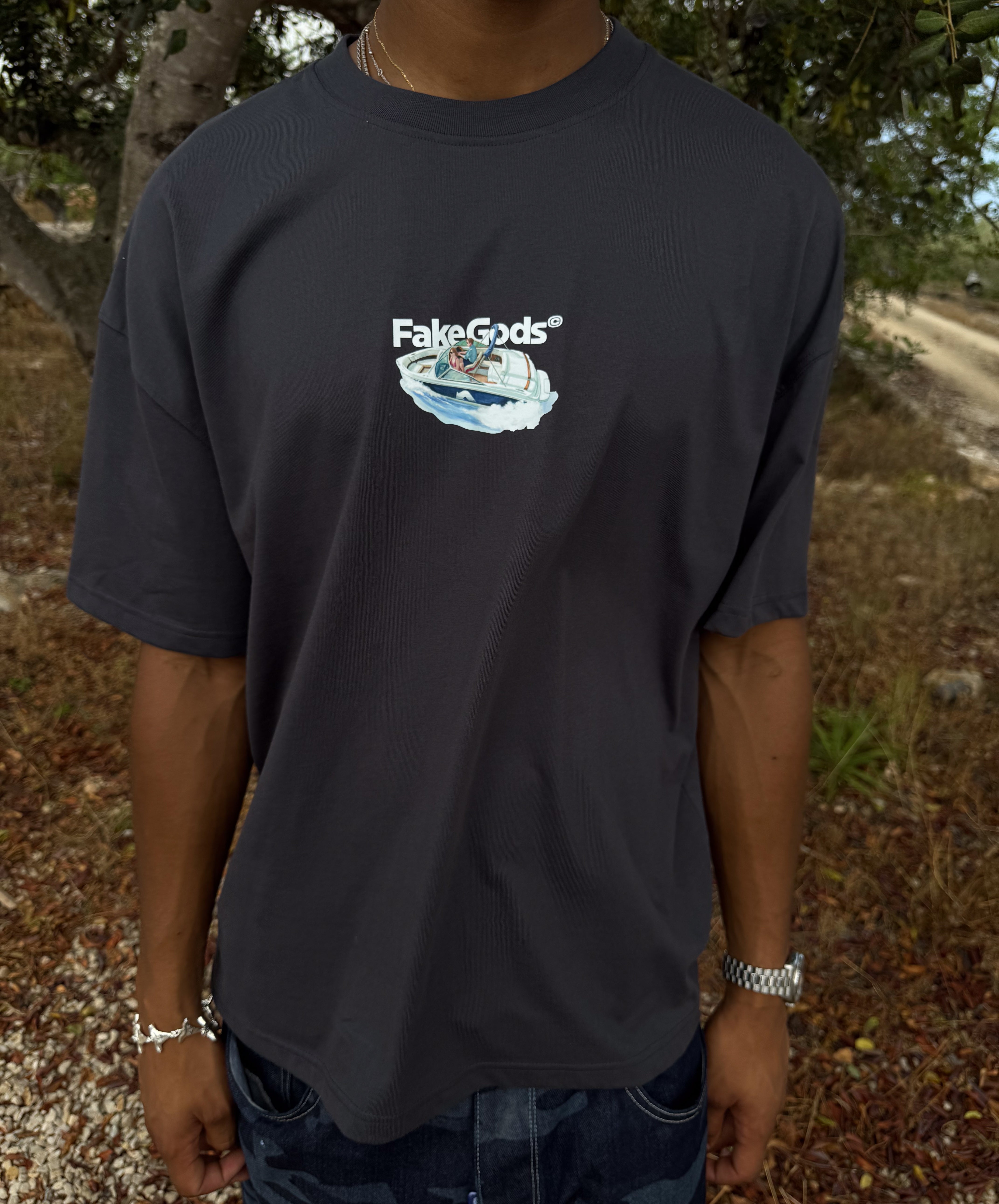 YACHT TEE DARK GREY