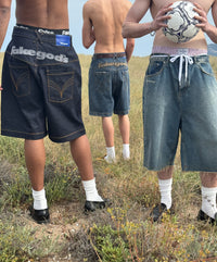 fakegods Denim Shorts Navy