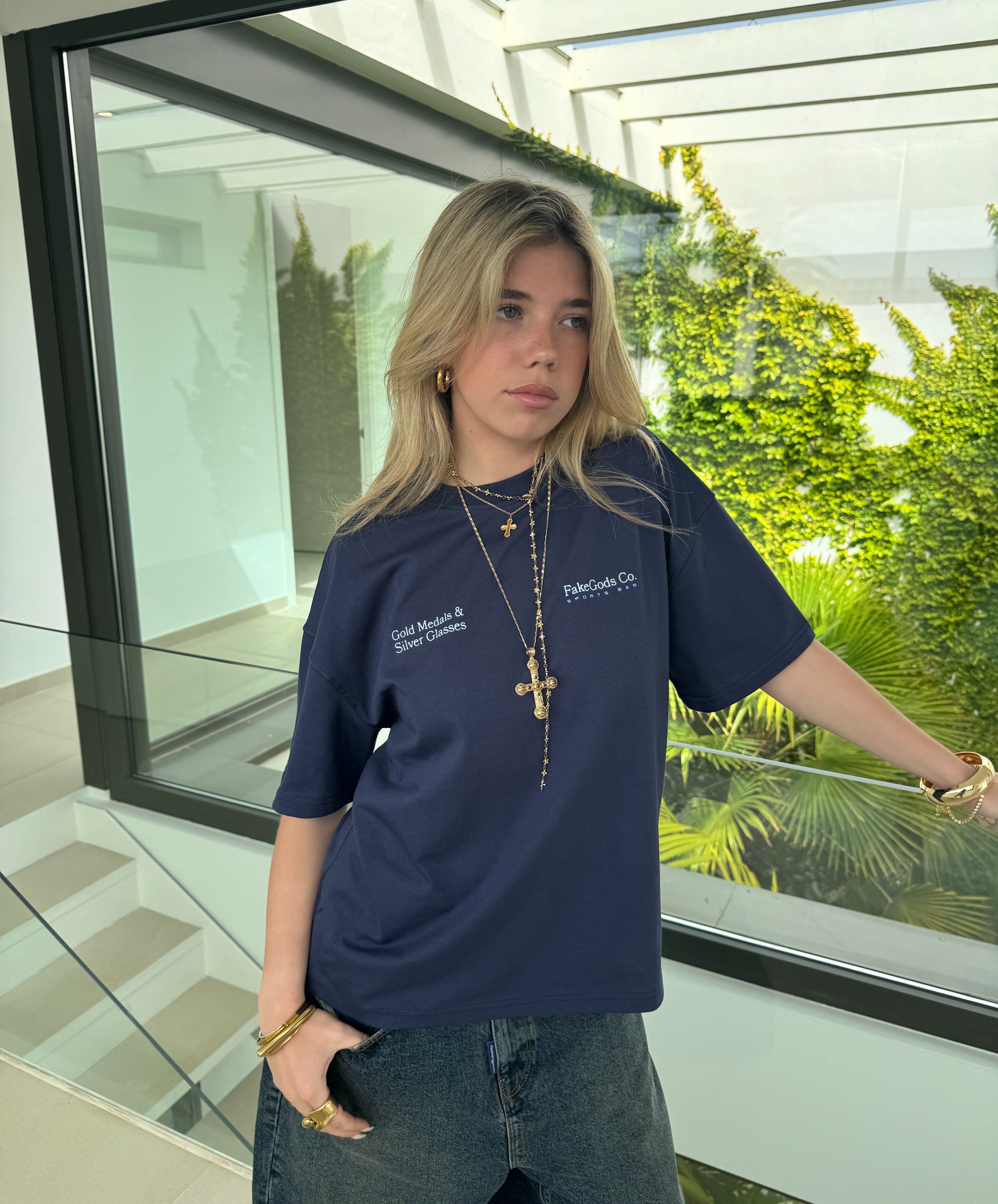 COCKTAIL TEE NAVY