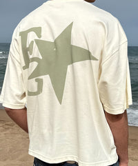 STAR BOXY TEE CREAM