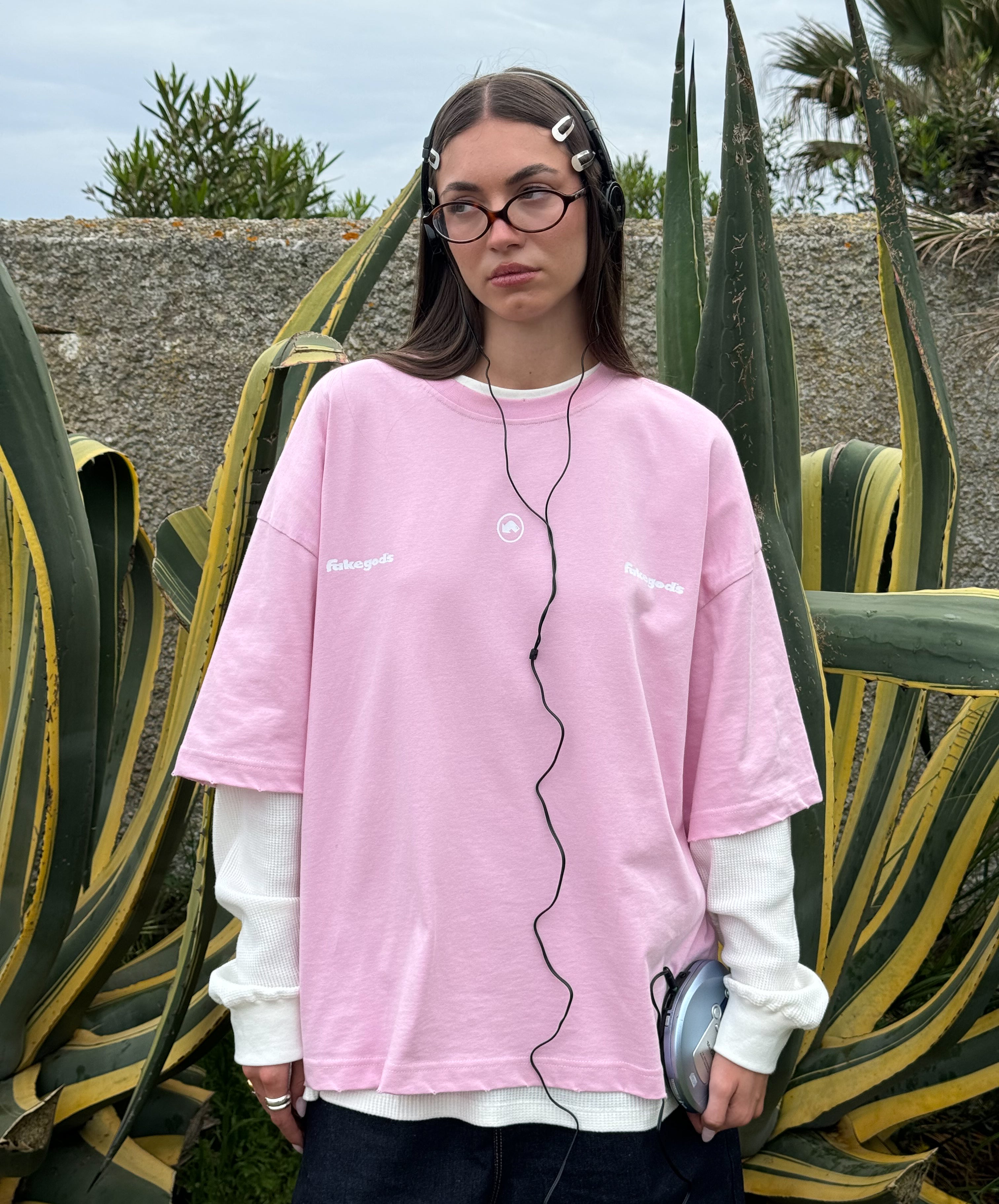 DROPPER BOXY TEE ROSE