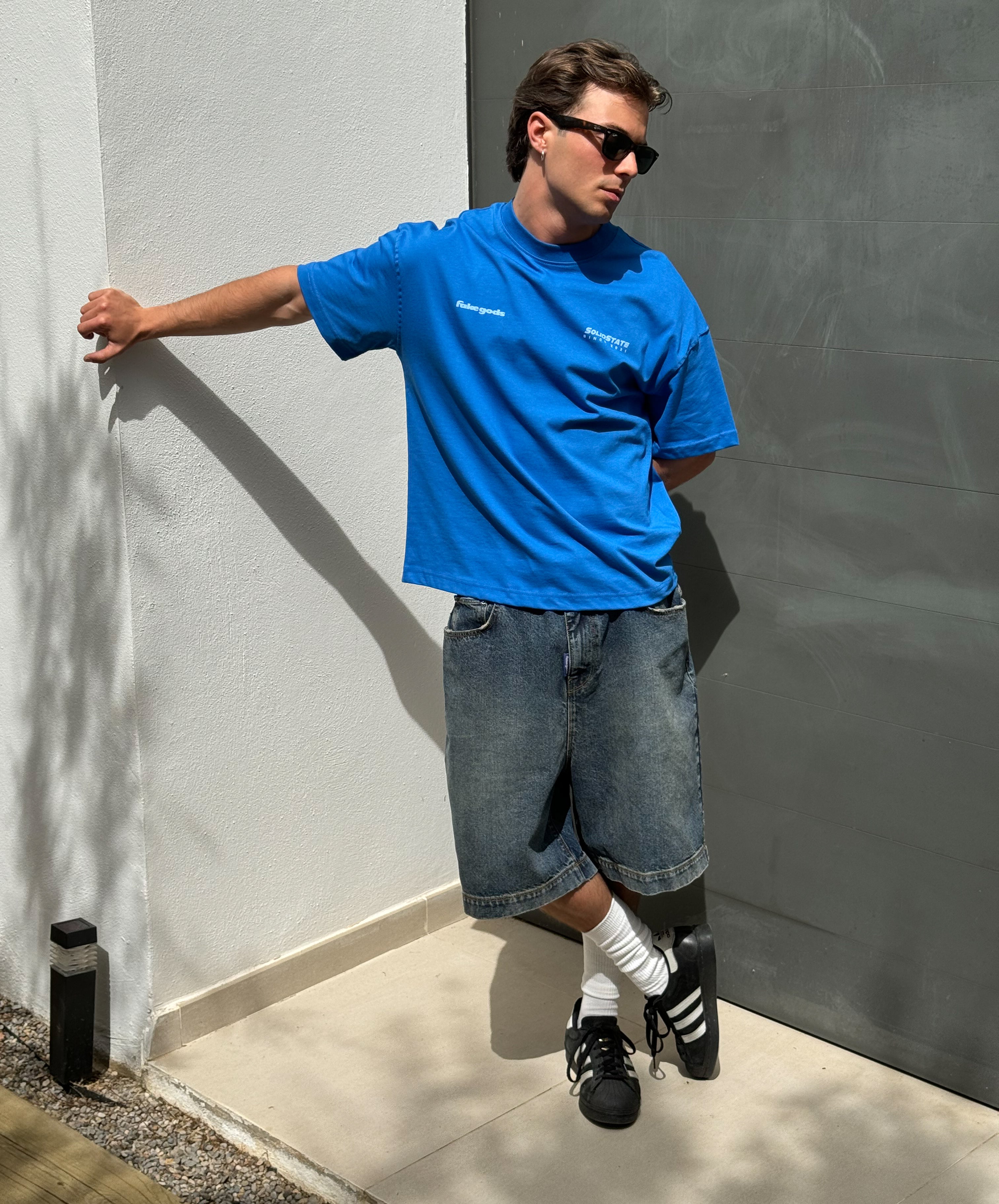 ICE CUBE TEE BLUE
