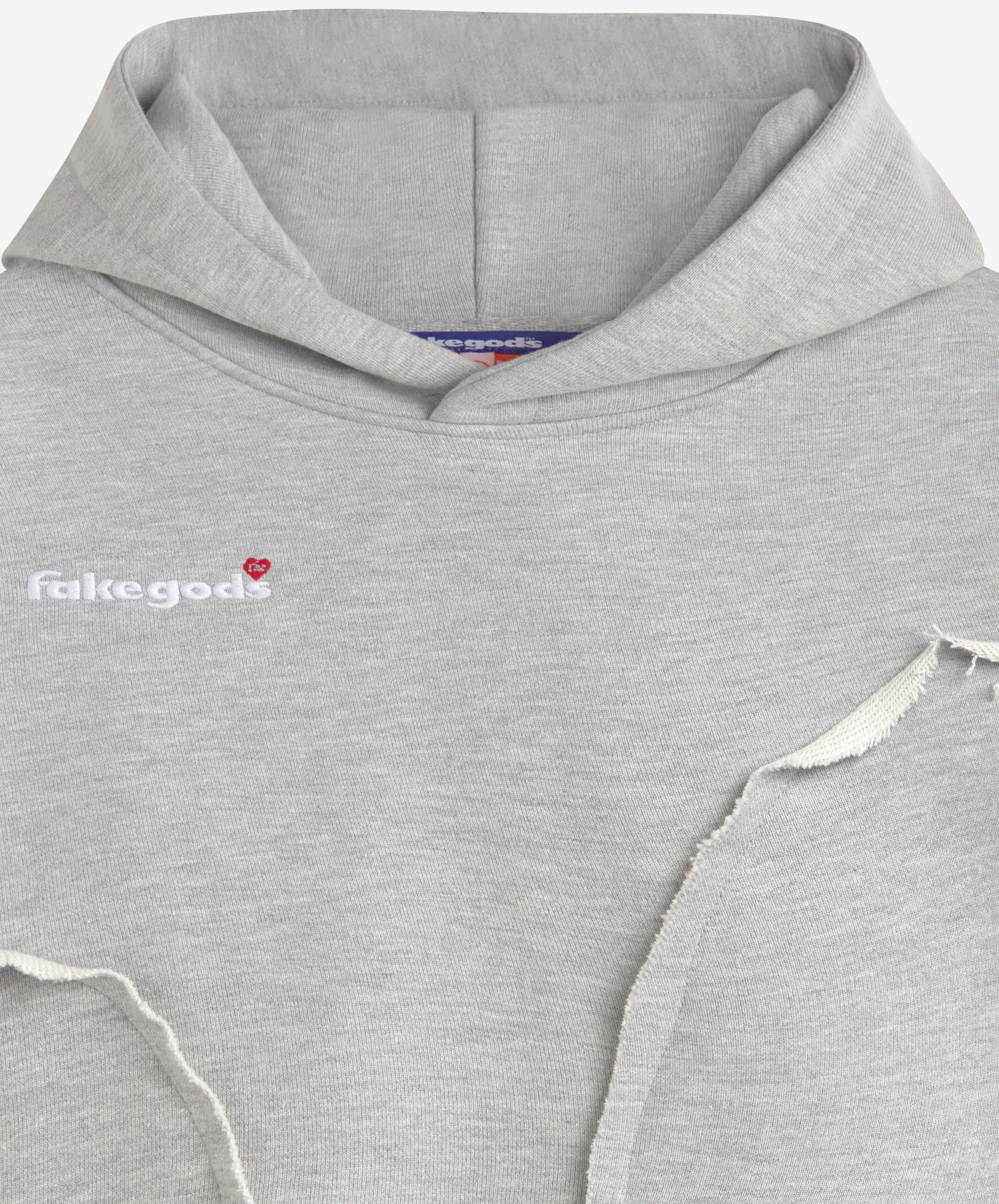 INTERLOCK HOODIE LIGHT GREY