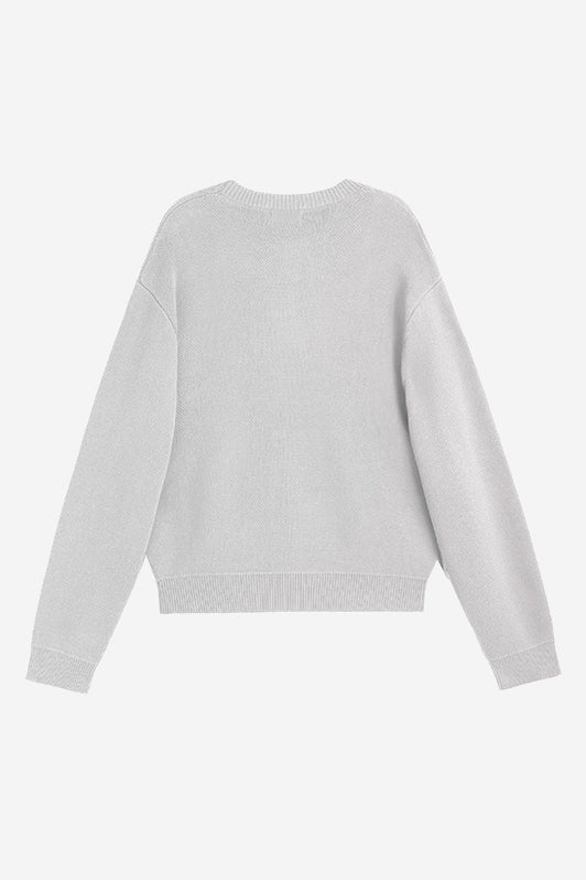VALENTINE'S KNITTED SWEATER GRAY
