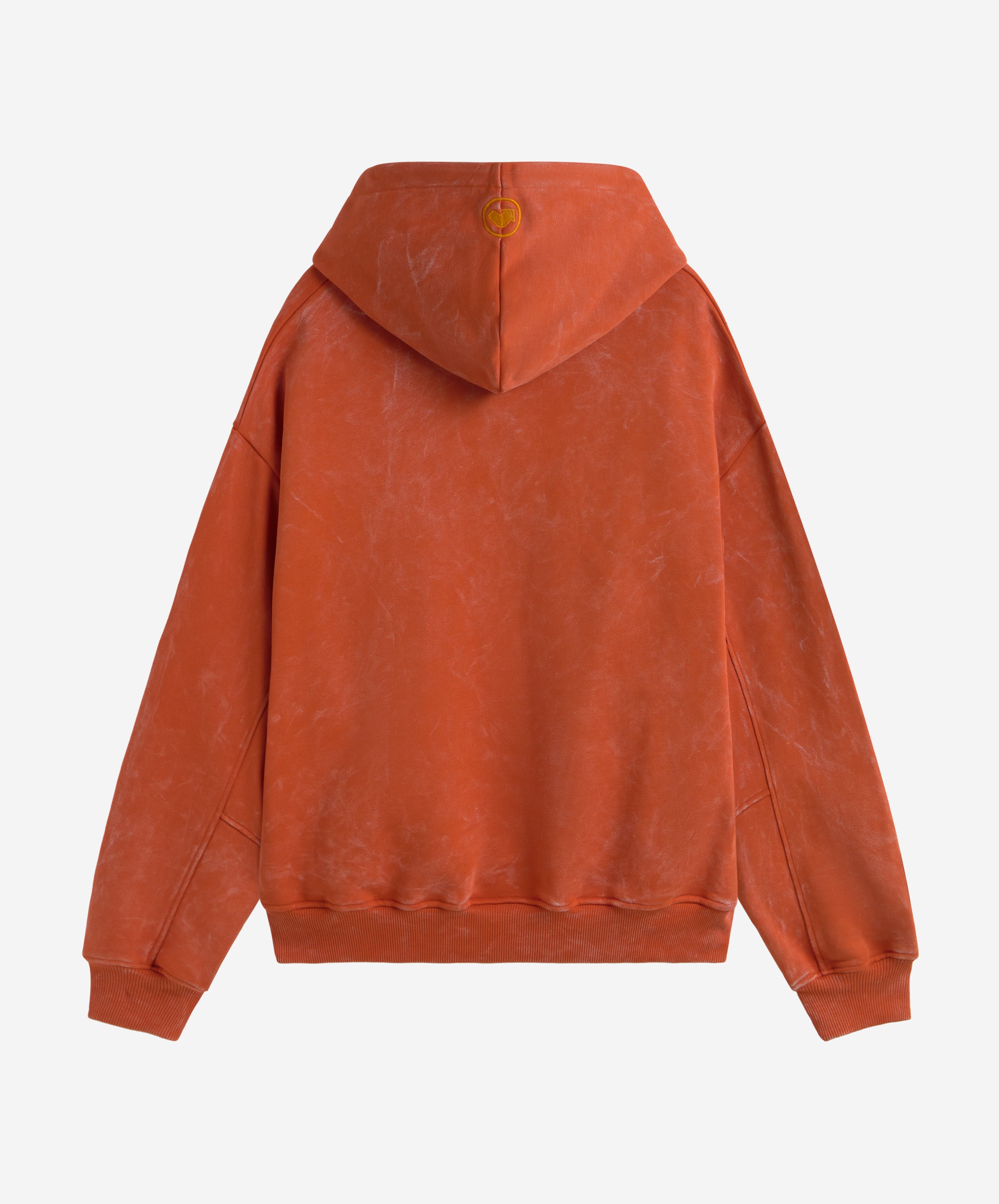 LOGO WASHED HOODIE ORANGE