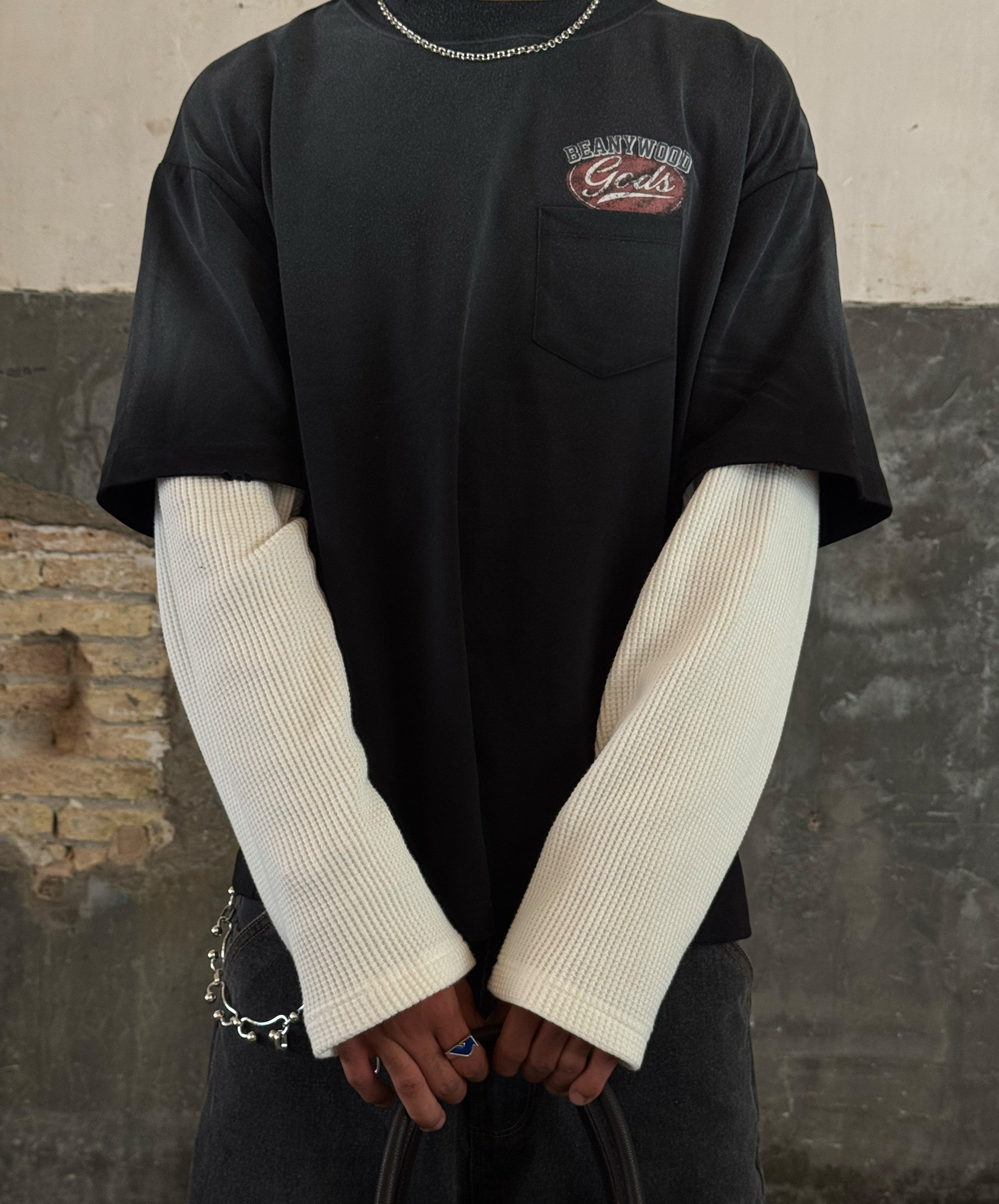 LAYERED TEE DARK GREY
