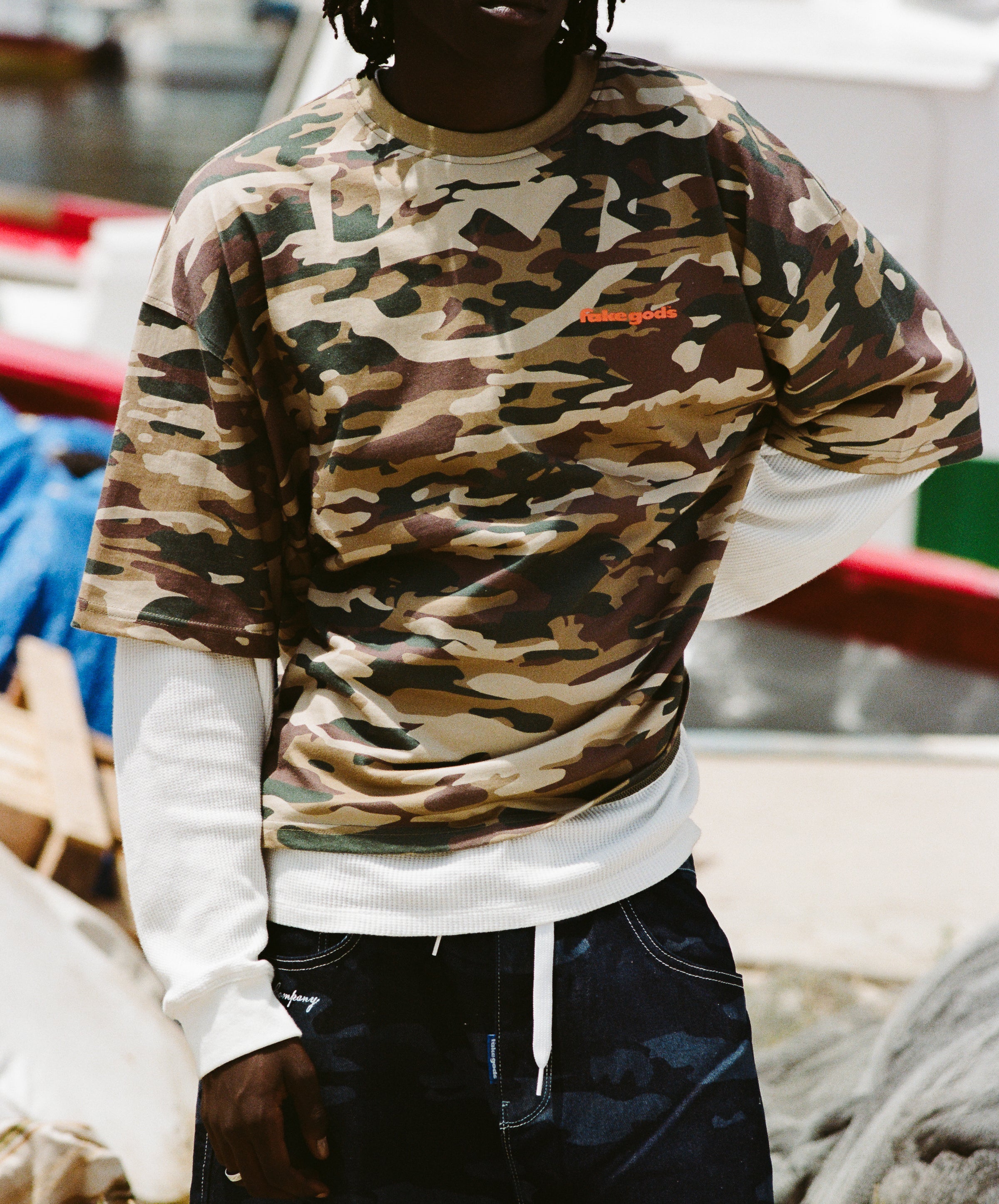 CAMOUFLAGE TEE MILITARY GREEN
