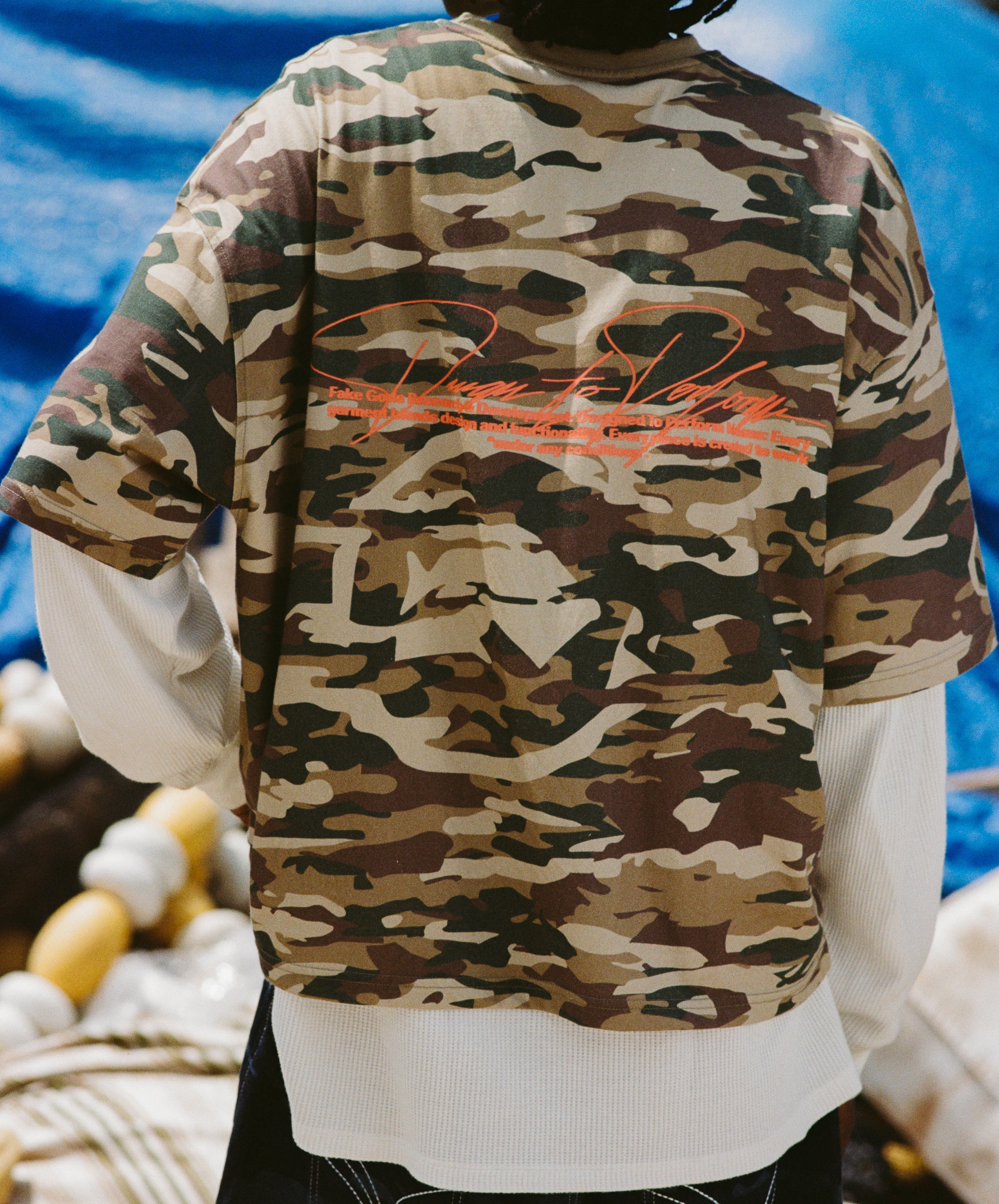 CAMOUFLAGE TEE MILITARY GREEN