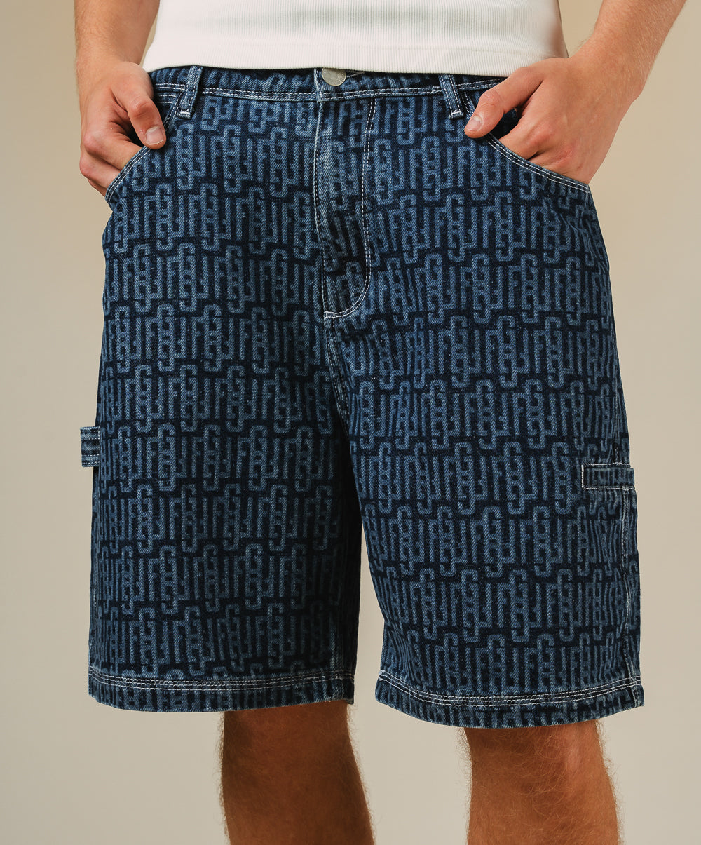 MONOGRAM SHORTS NAVY