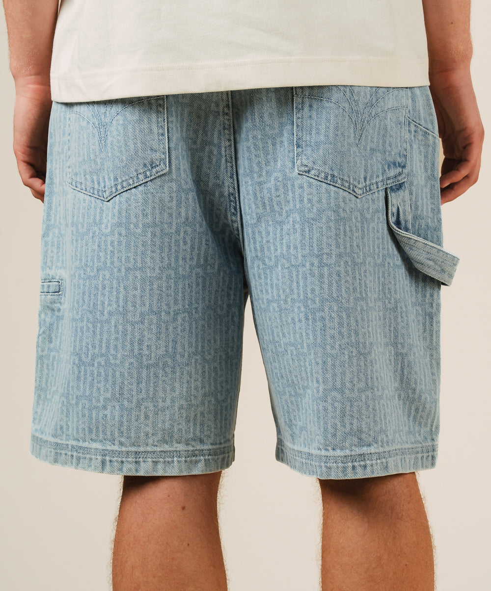 MONOGRAM SHORTS BLUE