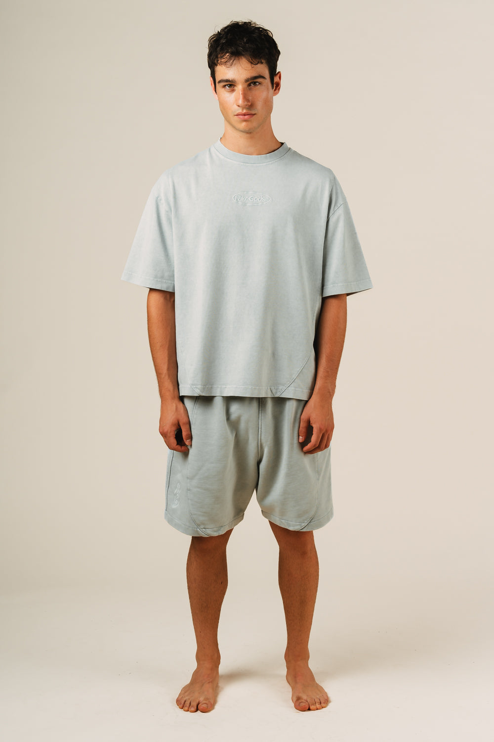 GARMENT DYED SHORTS BLUE