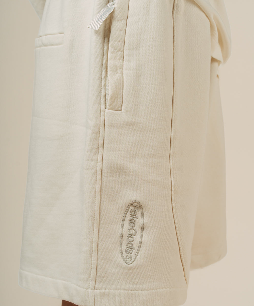 GARMENT DYED SHORTS CREAM