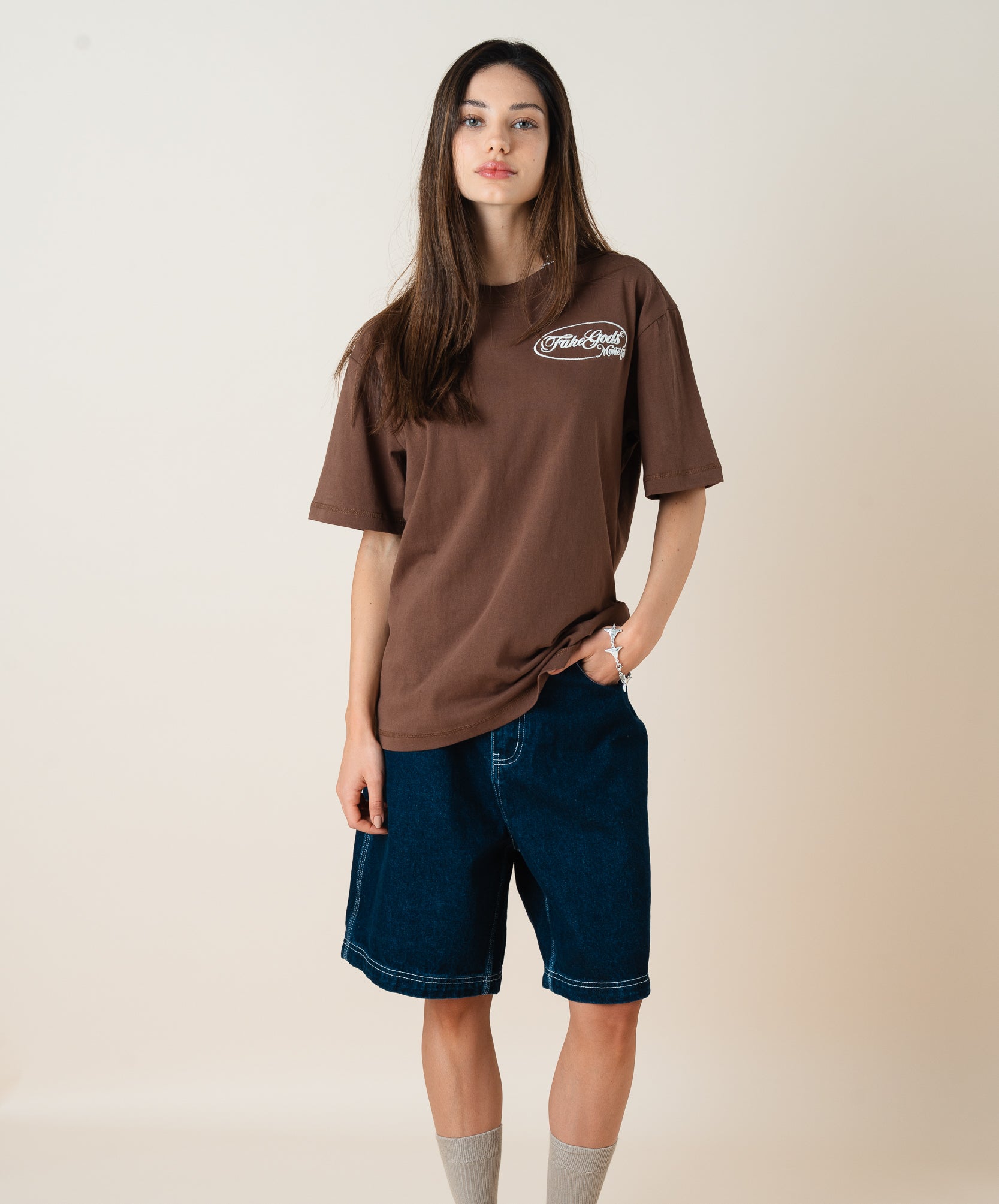 JACKPOT TEE BROWN