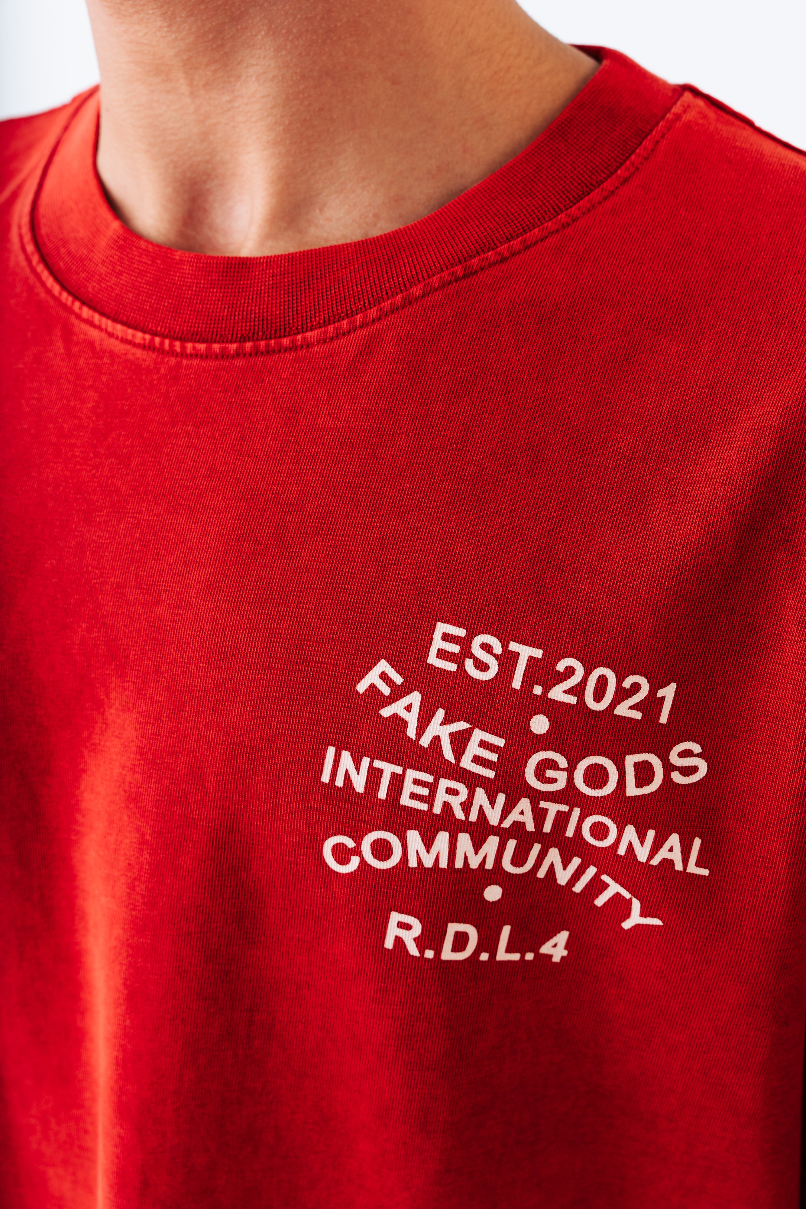 OUR HOME TEE RED