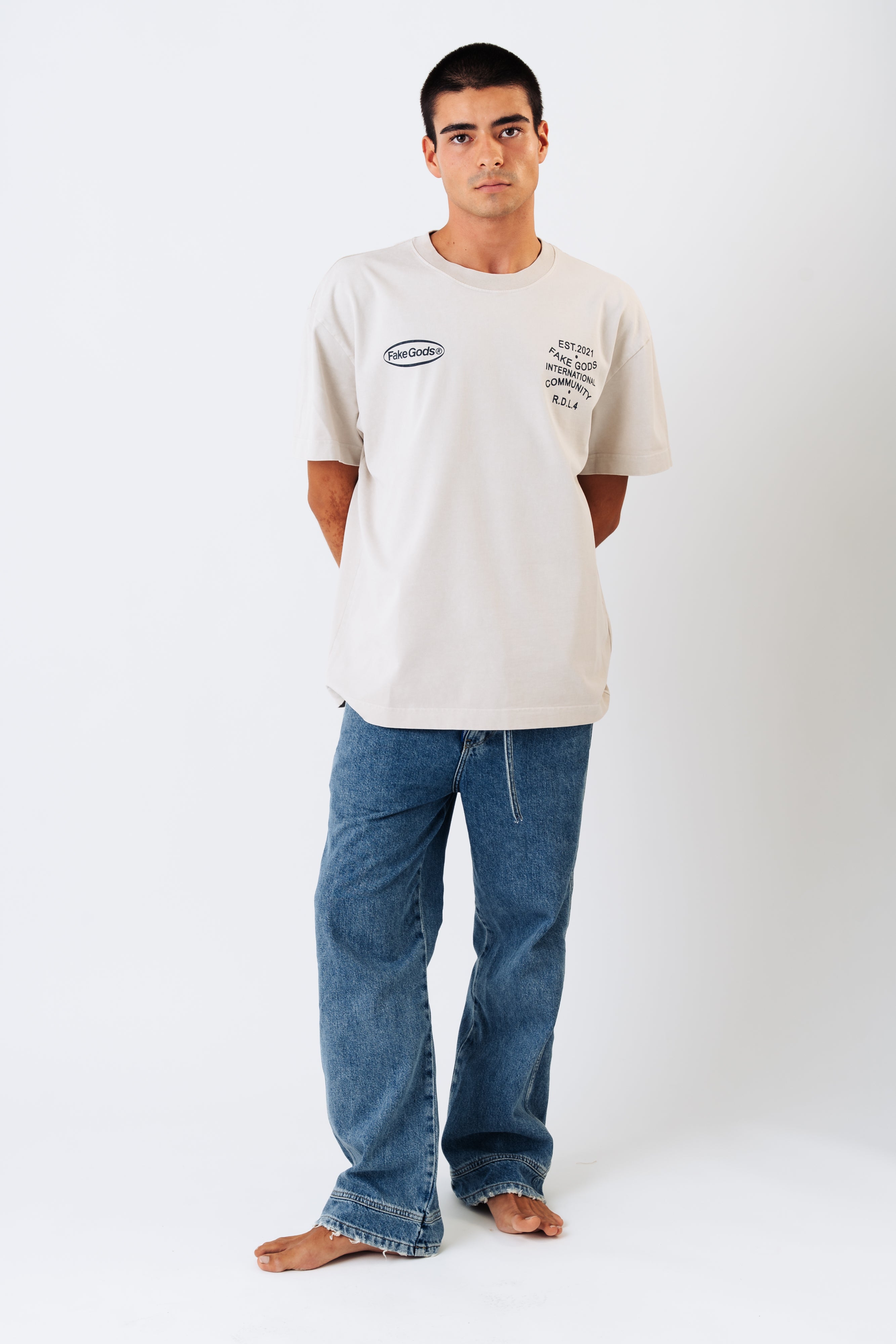 SEA GODS TEE OFF WHITE