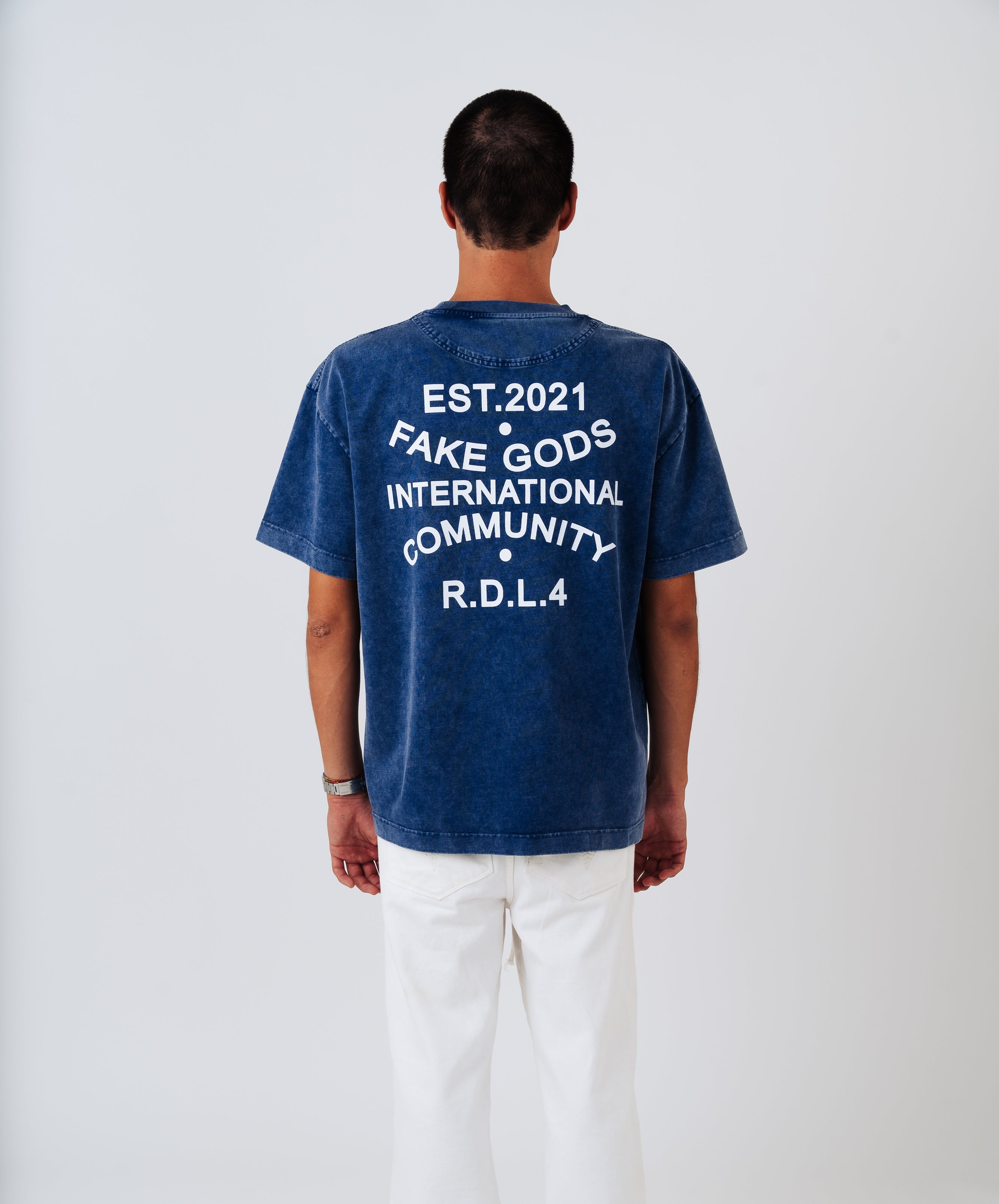 OUR HOME TEE BLUE