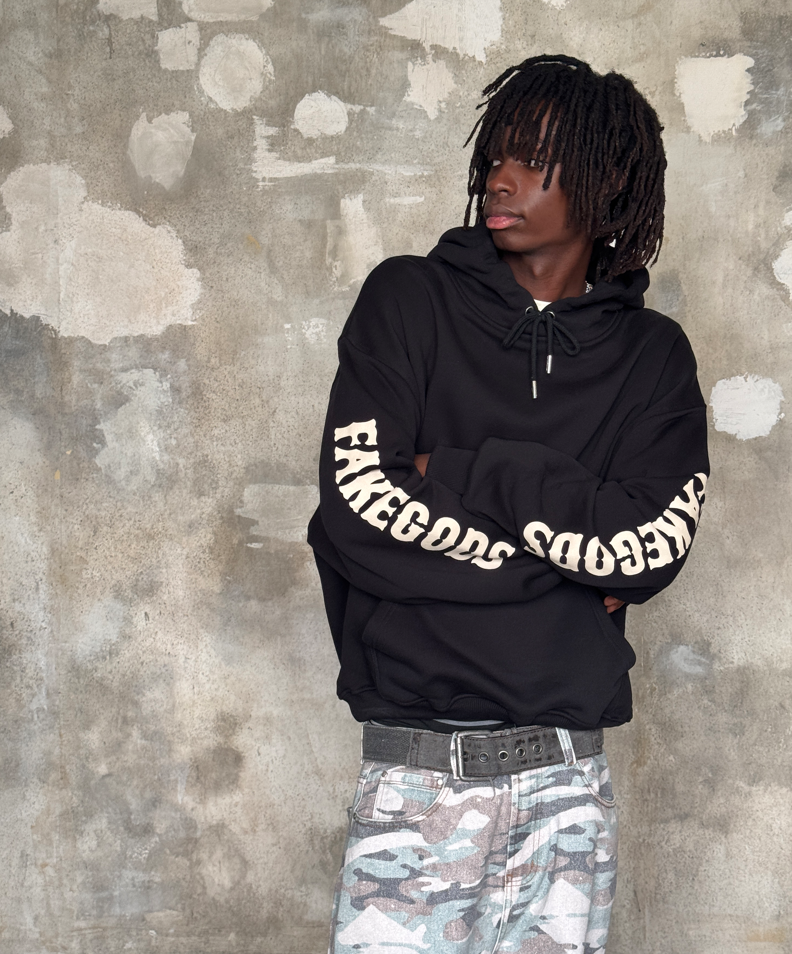 FAKEGODS HOODIE BLACK
