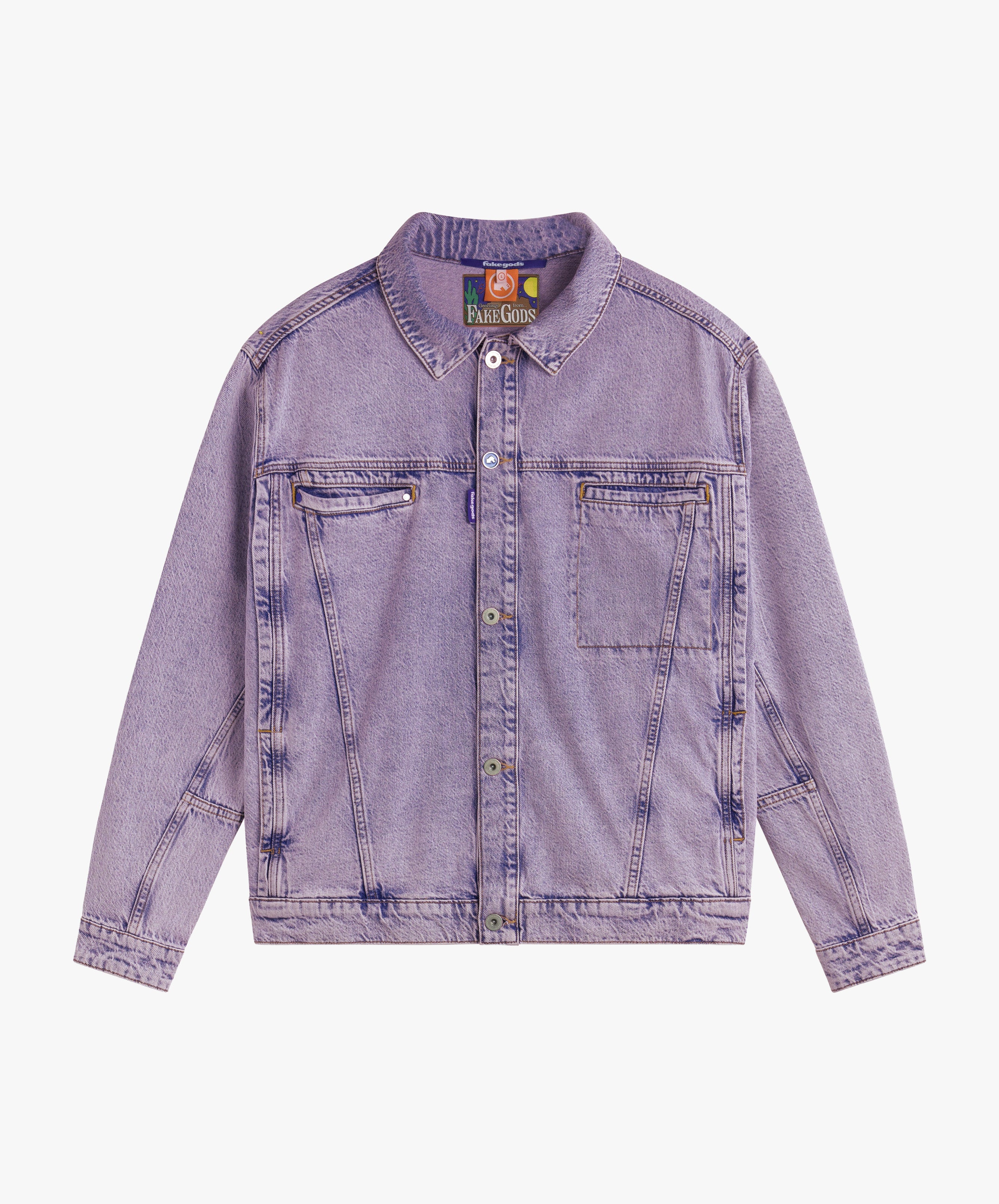 TM OVERDYED DENIM JACKET PINK GUMMY