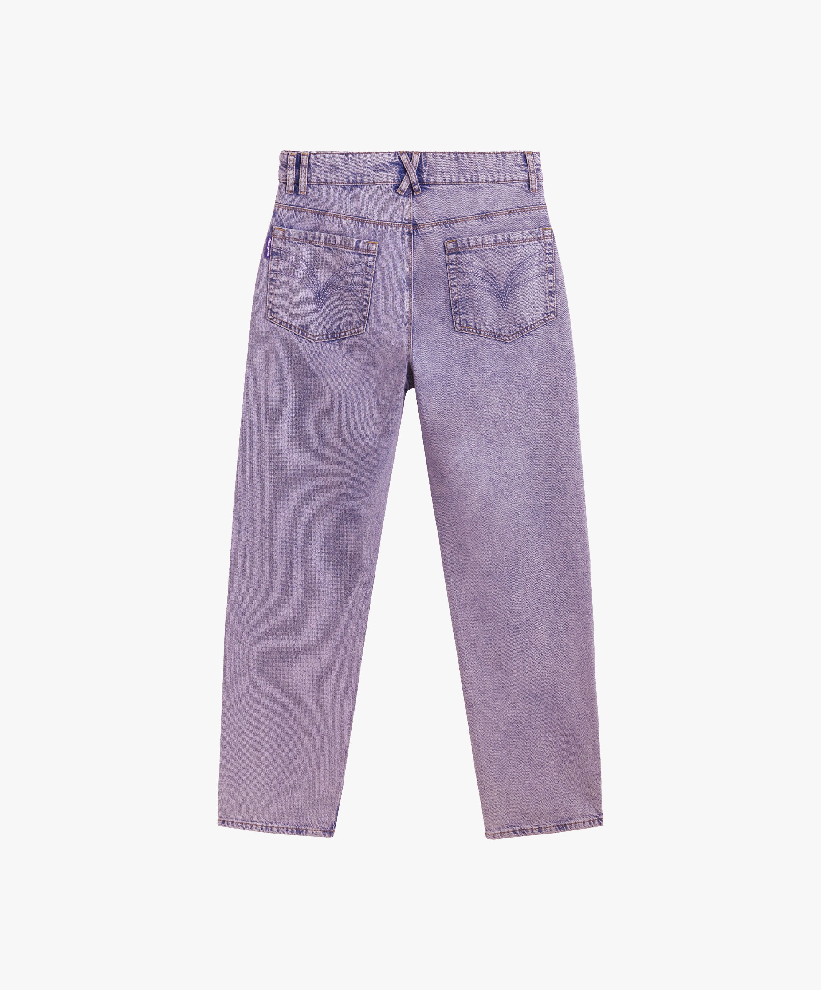 TM OVERDYED DENIM TROUSERS PINK GUMMY