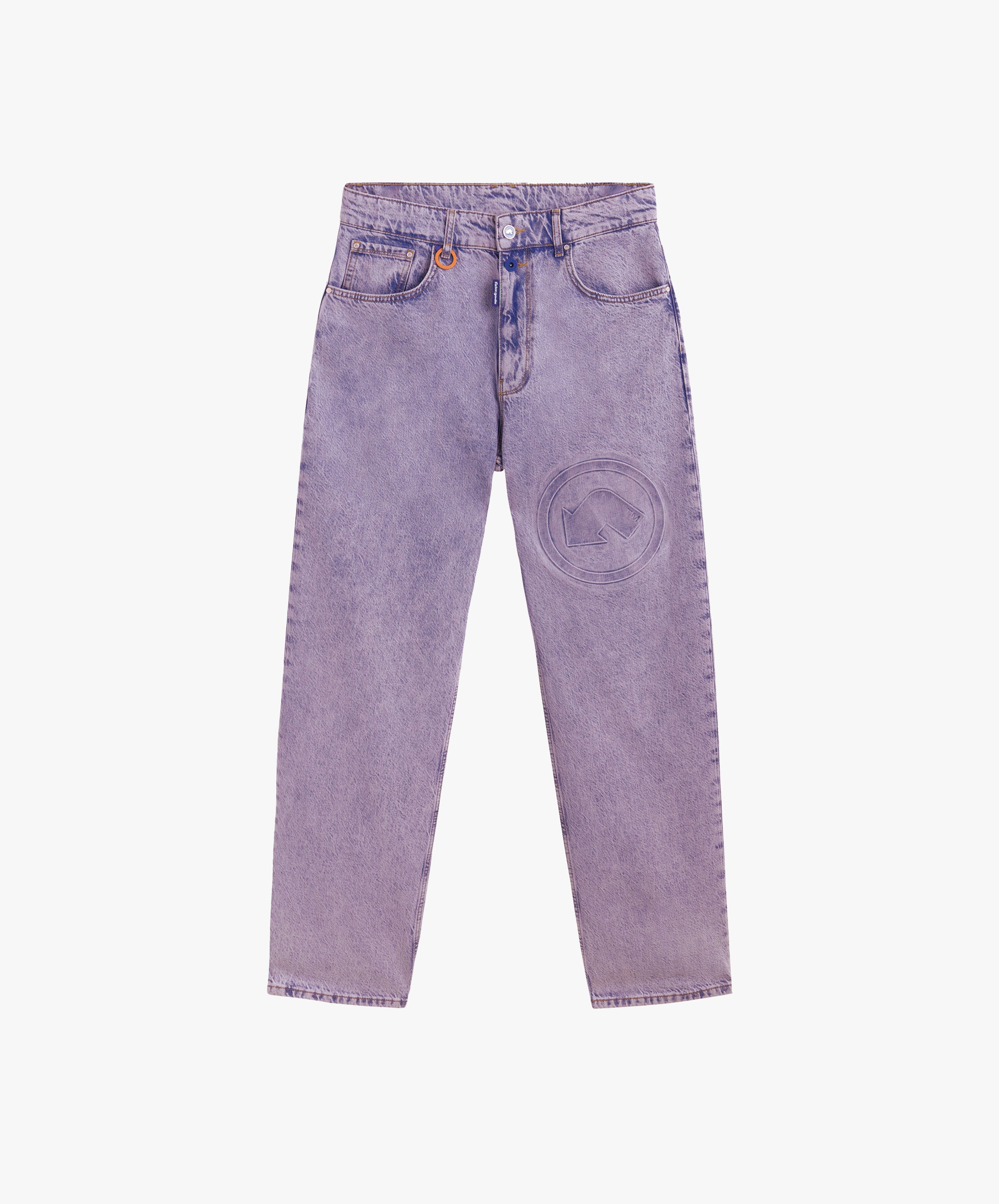 TM OVERDYED DENIM TROUSERS PINK GUMMY