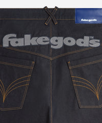 fakegods Denim Shorts Navy