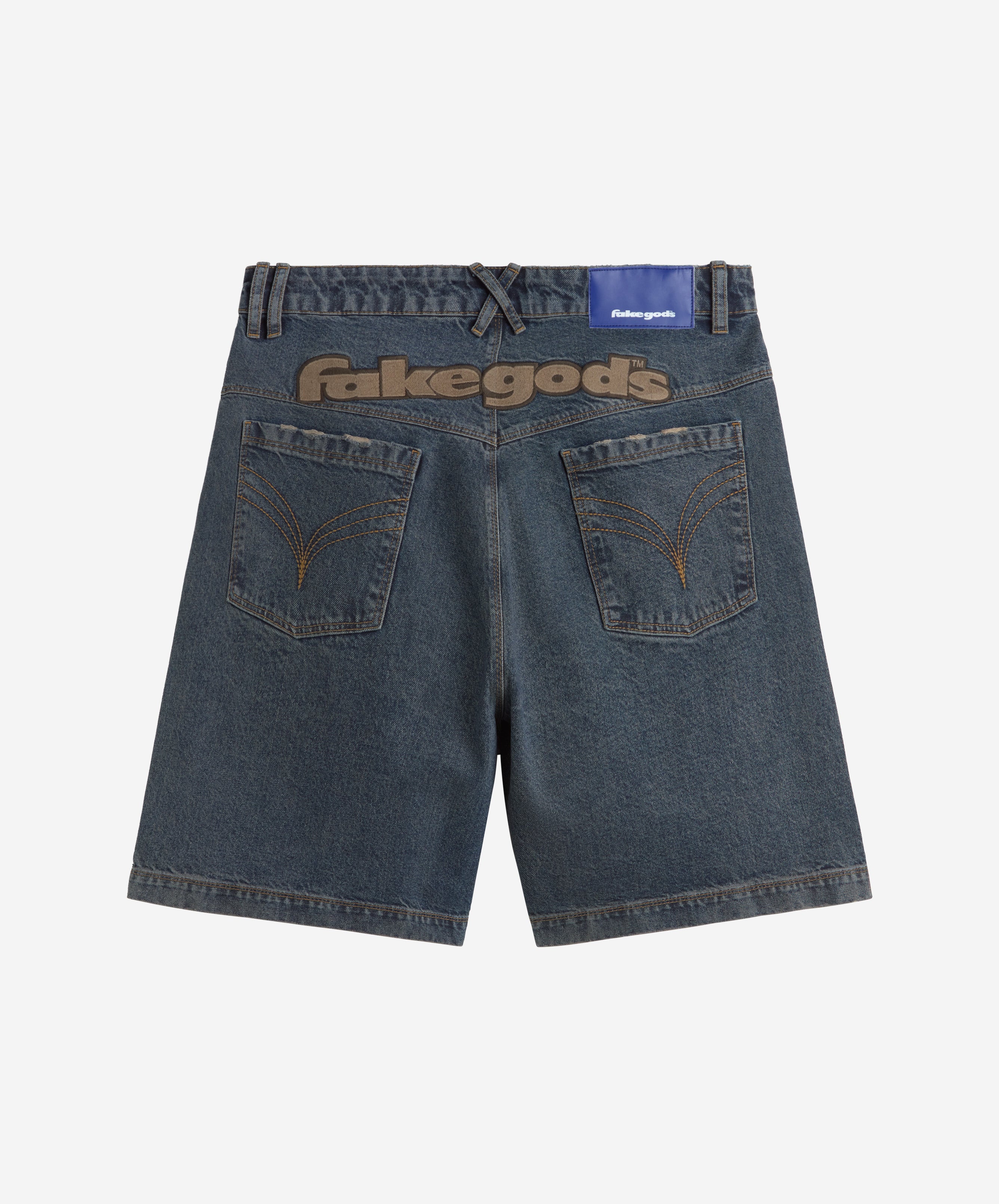 fakegods DENIM SHORTS NAVY