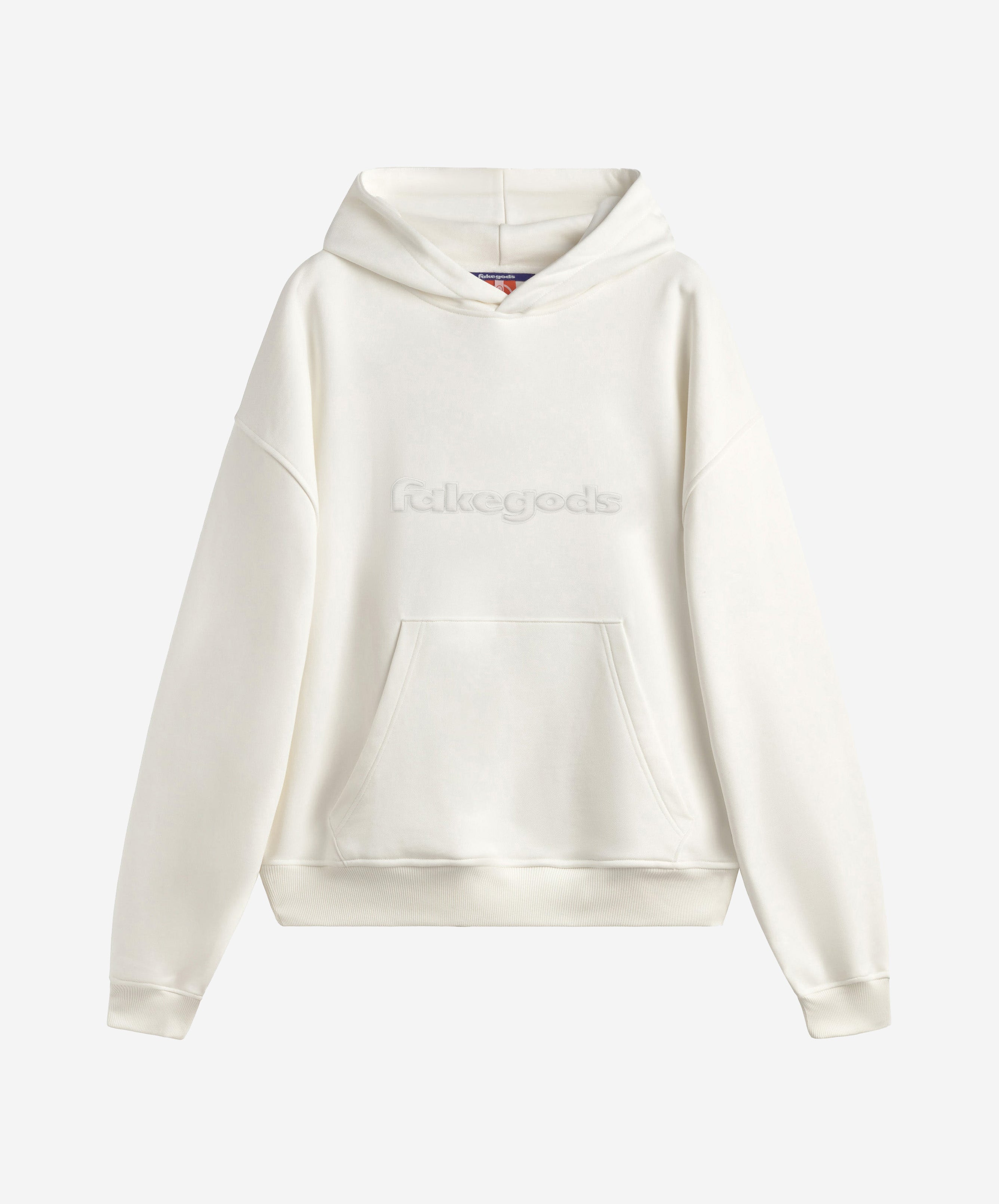 SOLID LOGO HOODIE CREAM