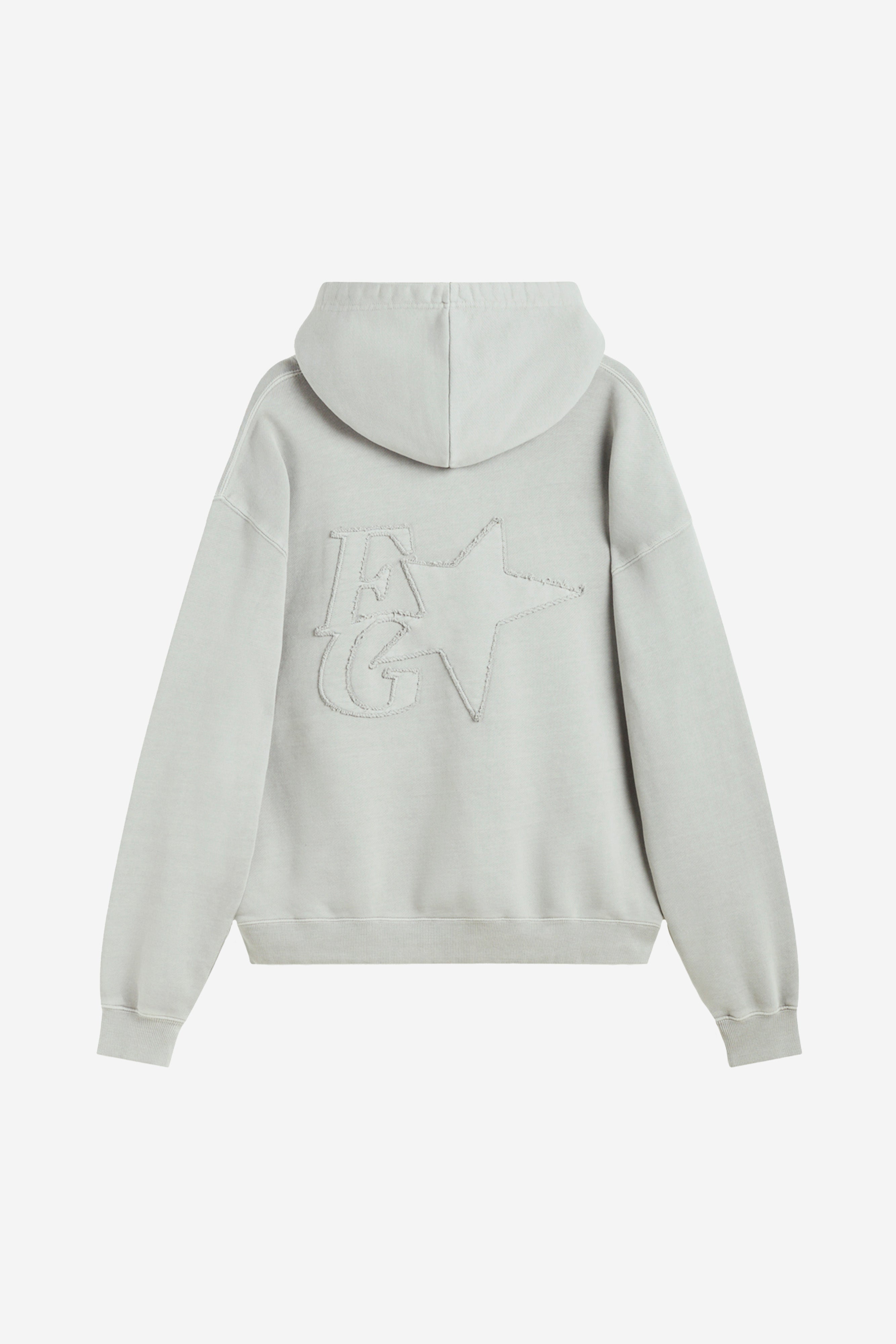 STAR HOODIE LIGHT GREY