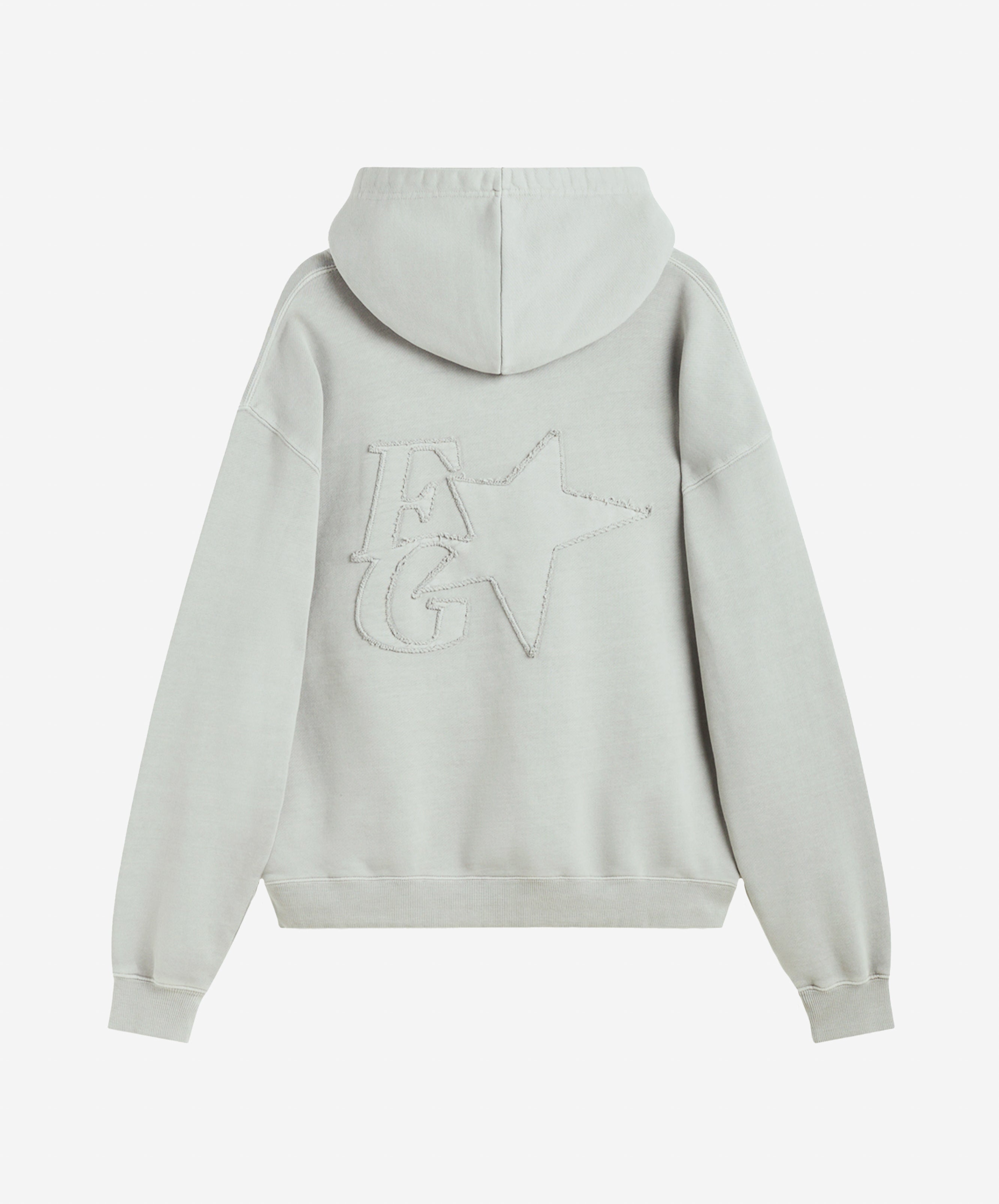 STAR HOODIE LIGHT GREY