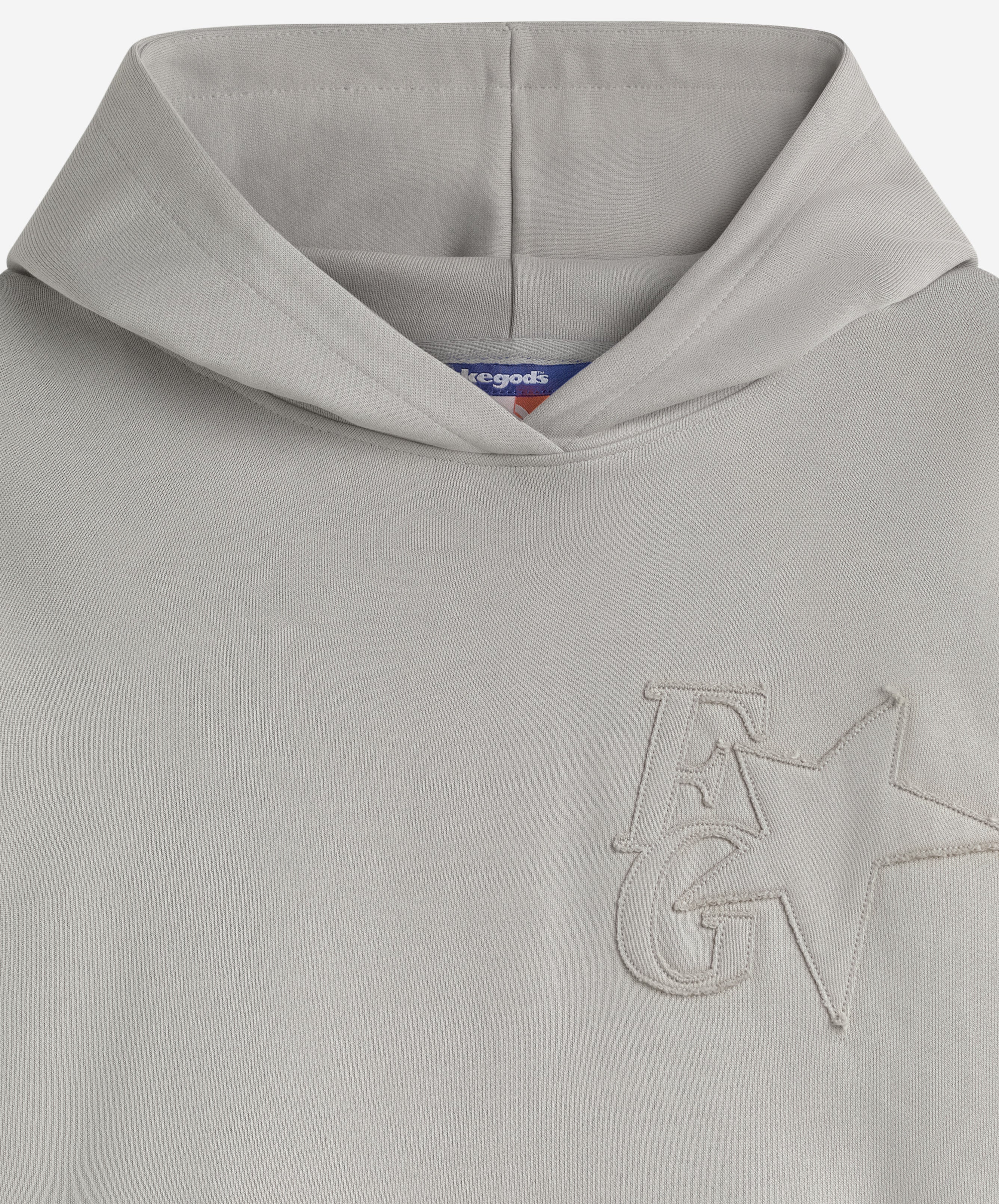 STAR HOODIE MID GREY
