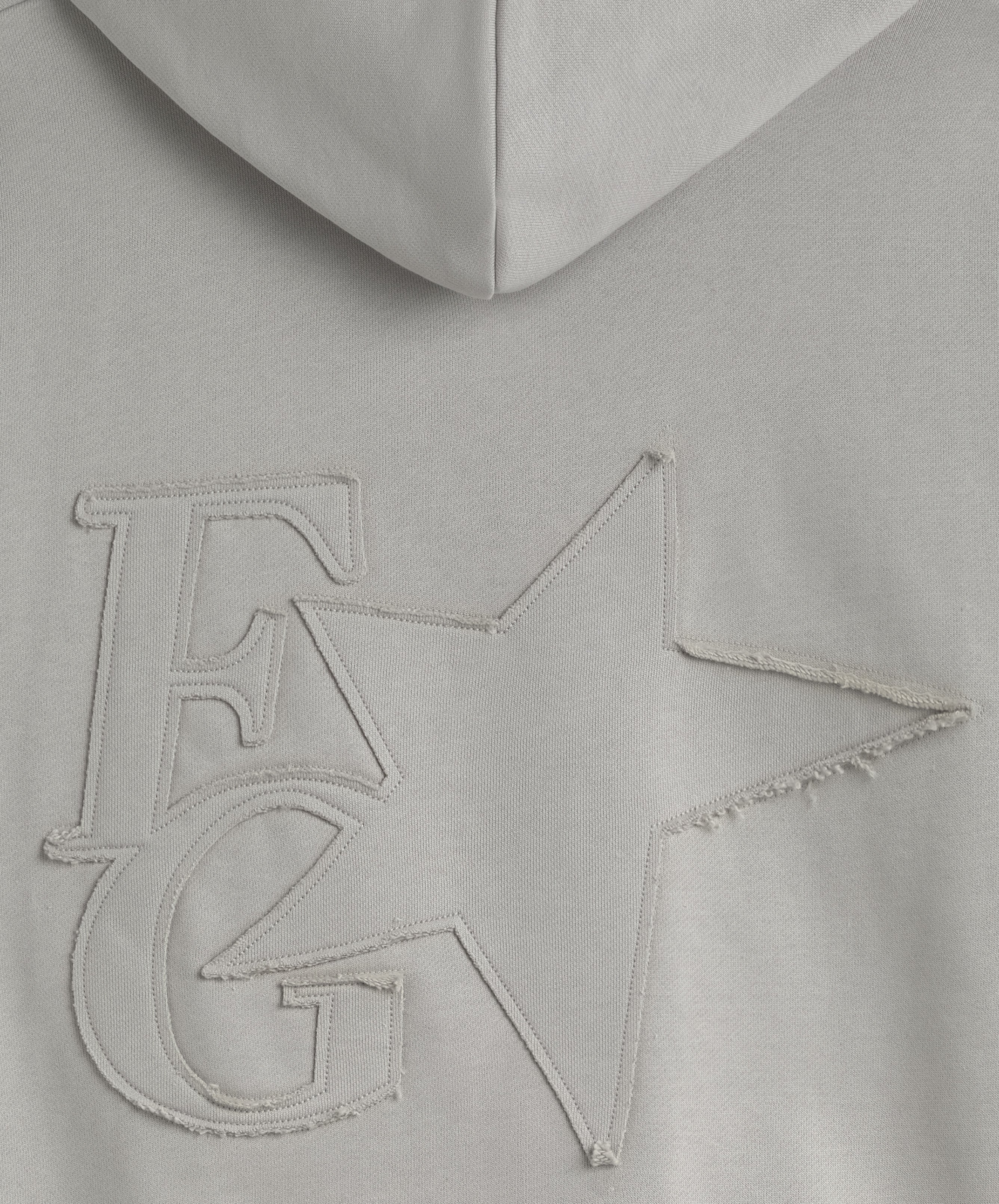 STAR HOODIE MID GREY