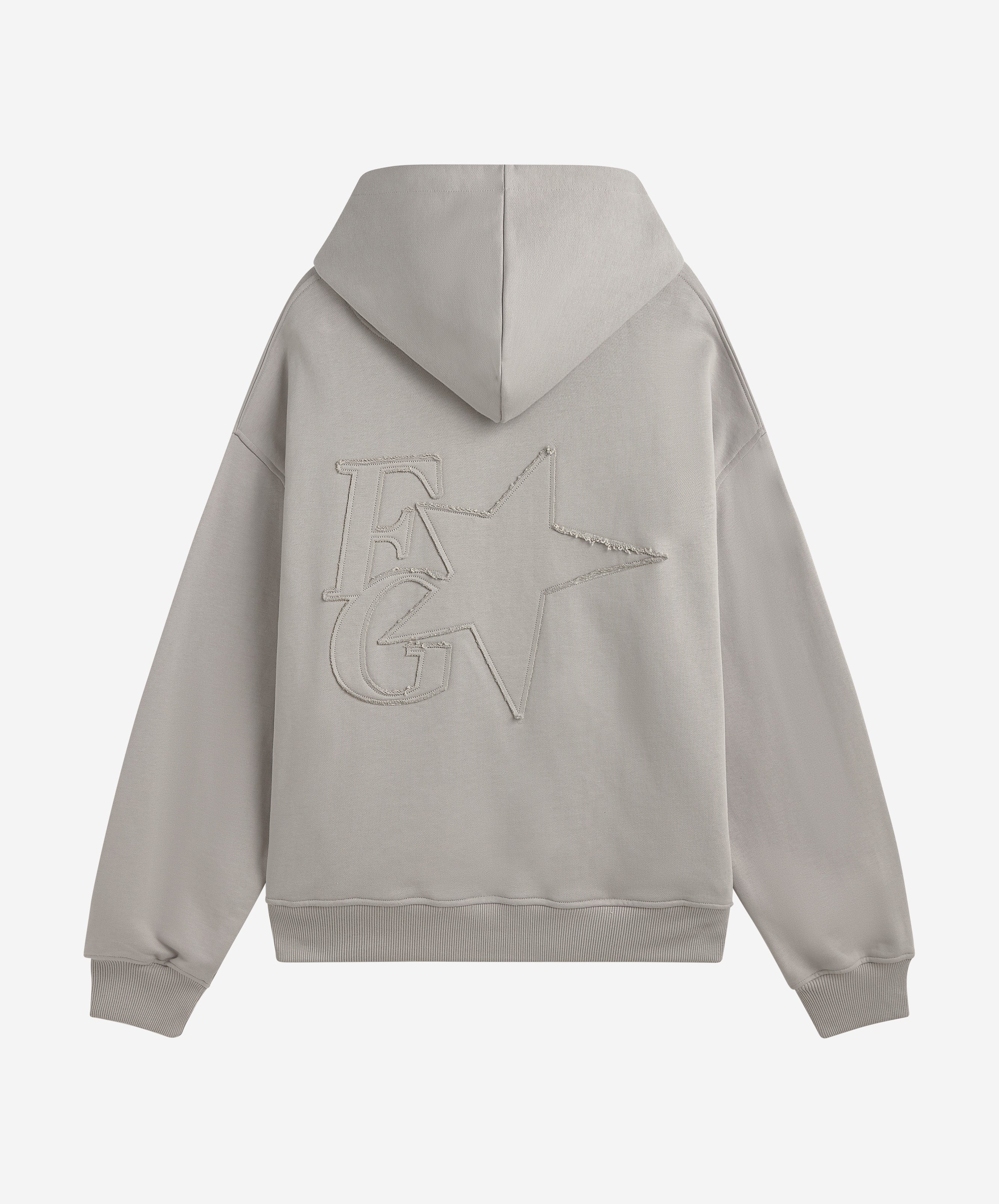 STAR HOODIE MID GREY