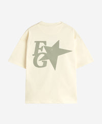 STAR BOXY TEE CREAM