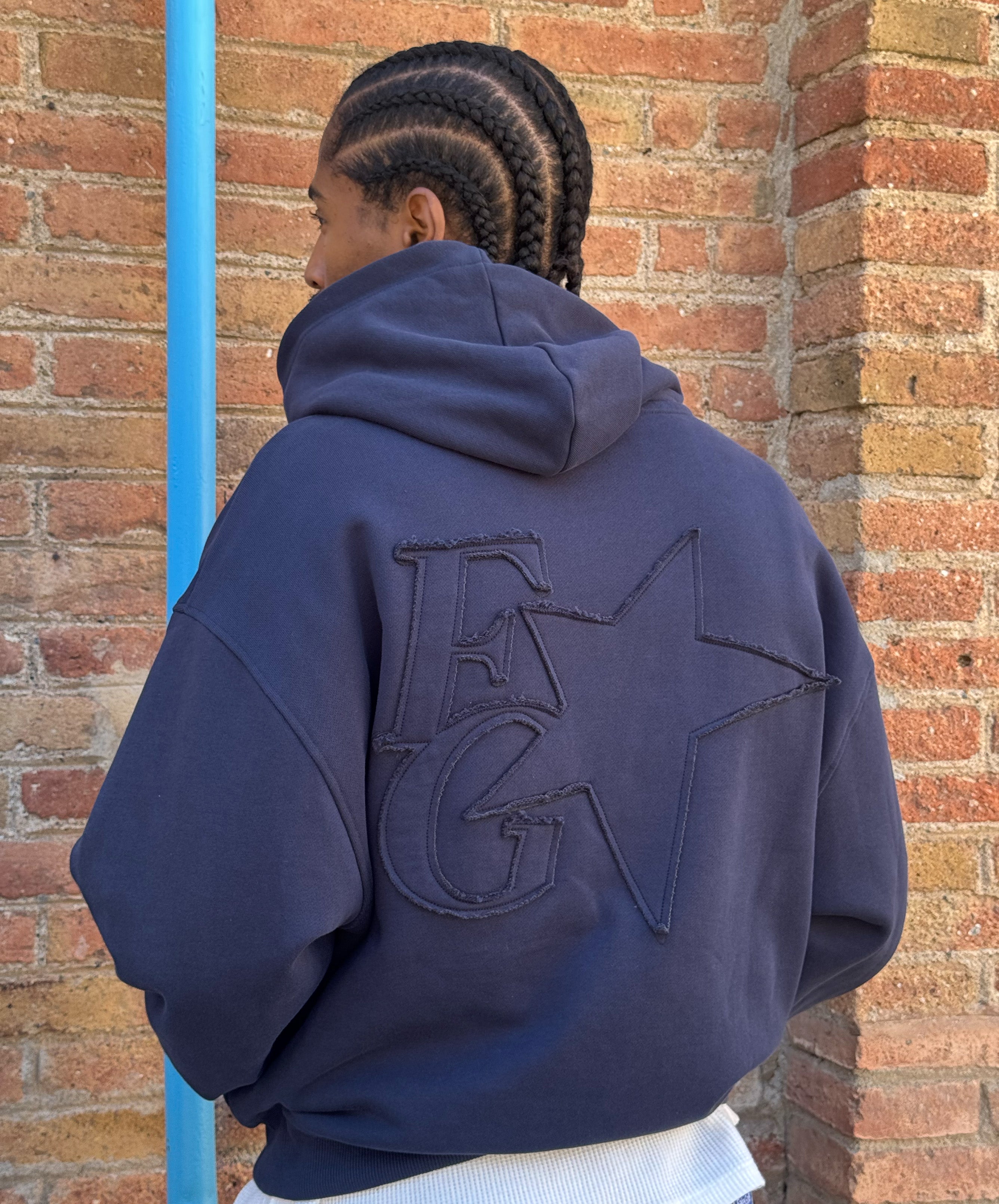 STAR HOODIE NAVY