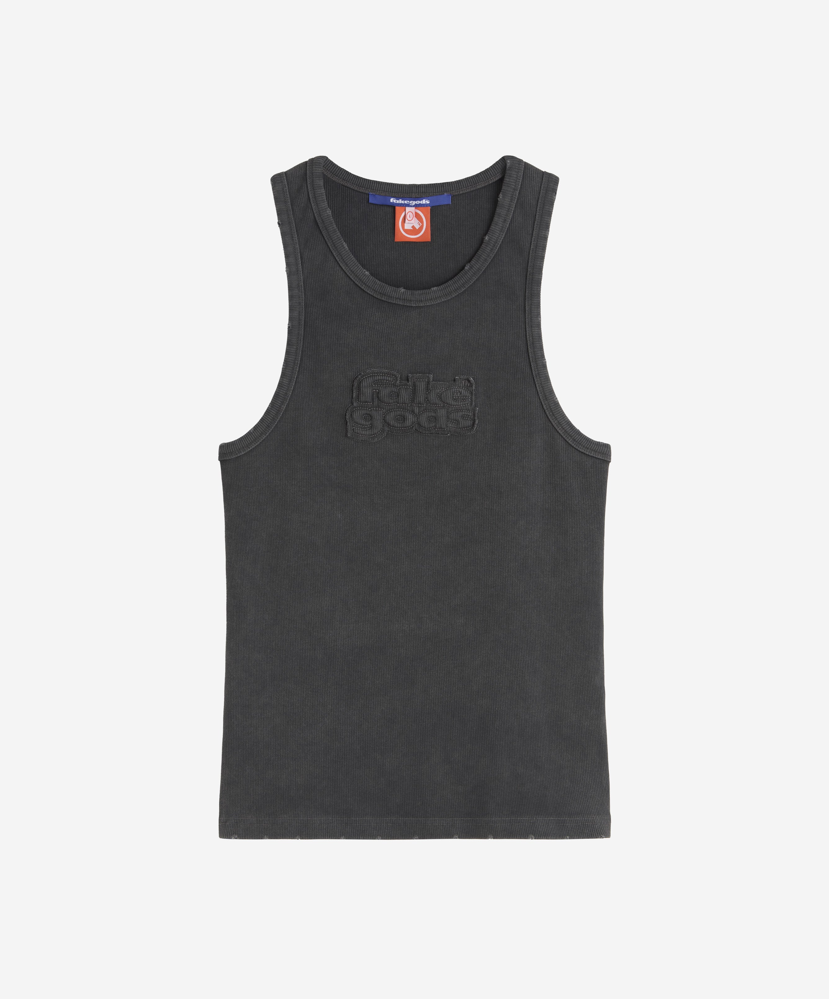 fakegods WASHED TANK DARK GREY