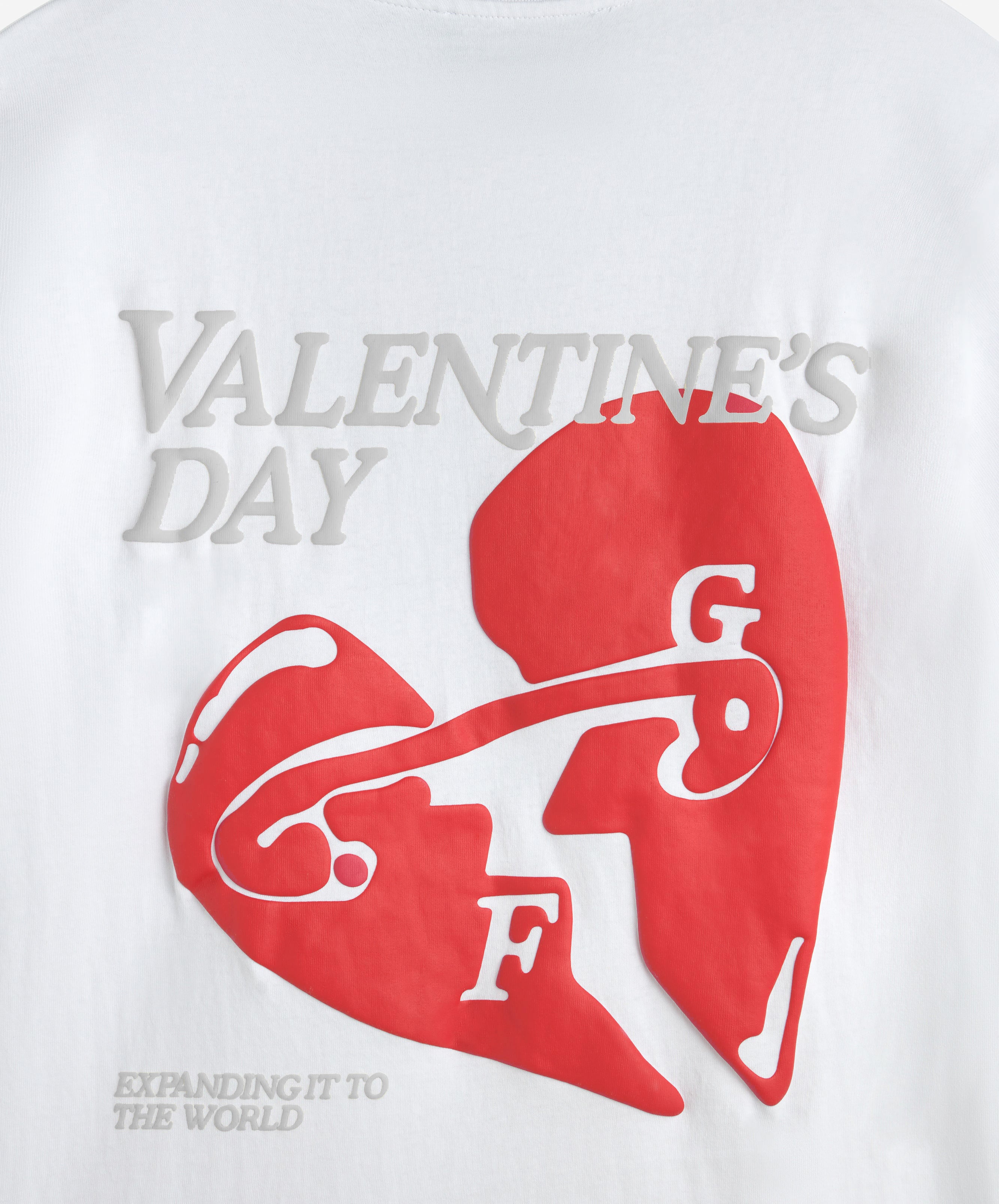 VALENTINE'S TEE WHITE-RED