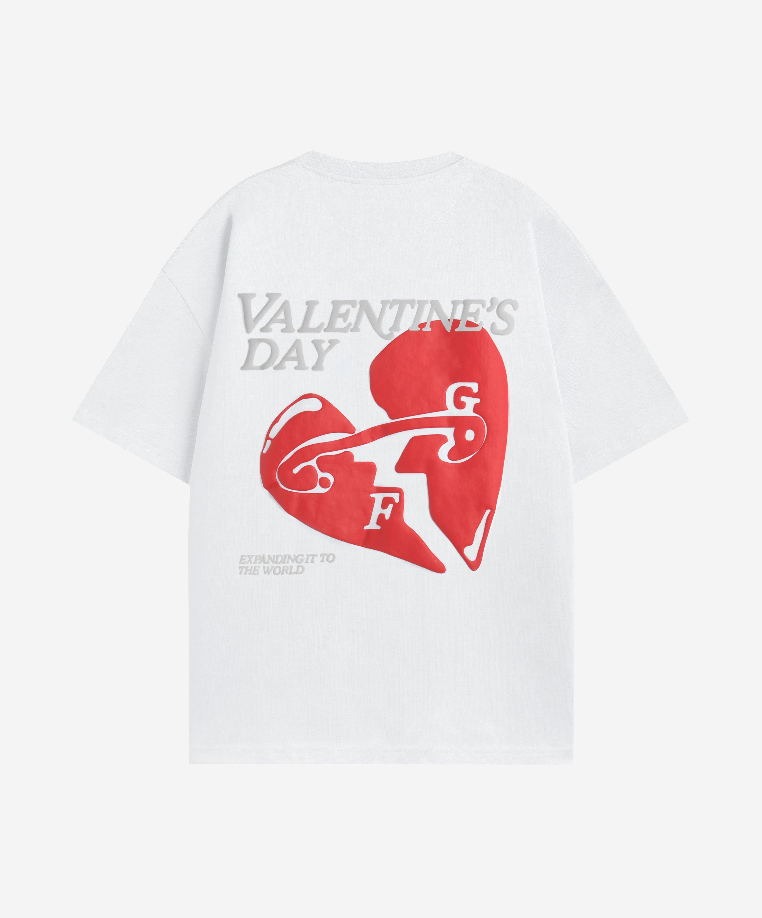 VALENTINE'S TEE WHITE-RED