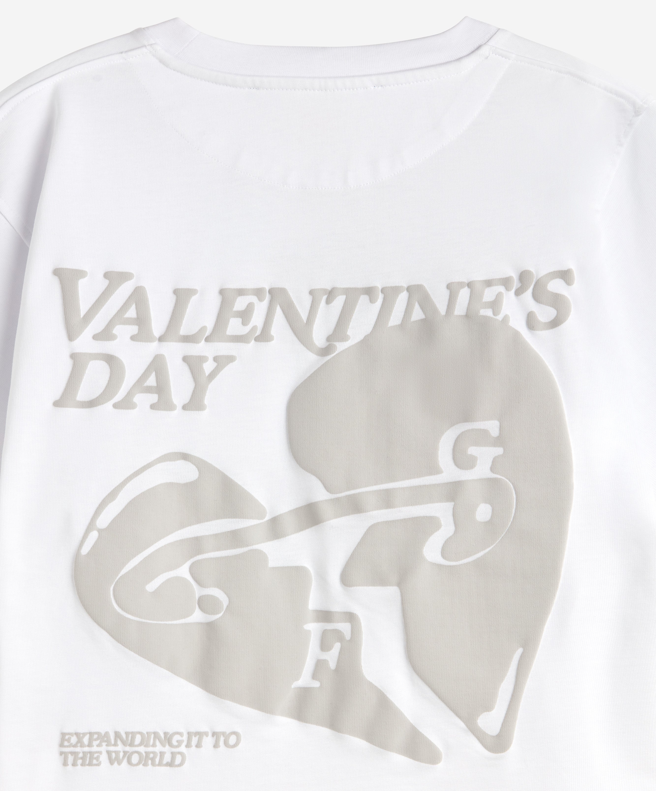 VALENTINE'S TEE MONOCHROME WHITE