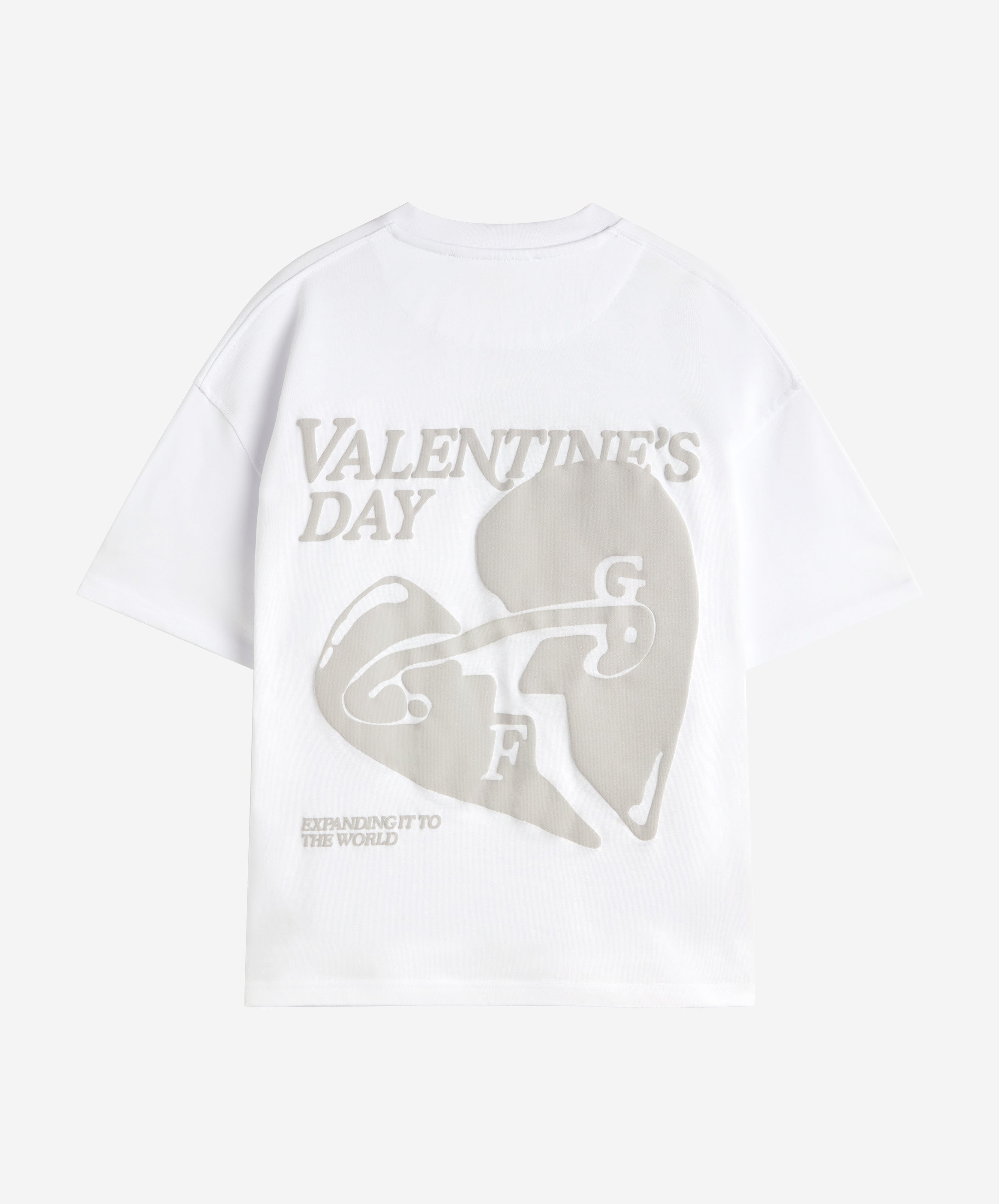 VALENTINE'S TEE MONOCHROME WHITE