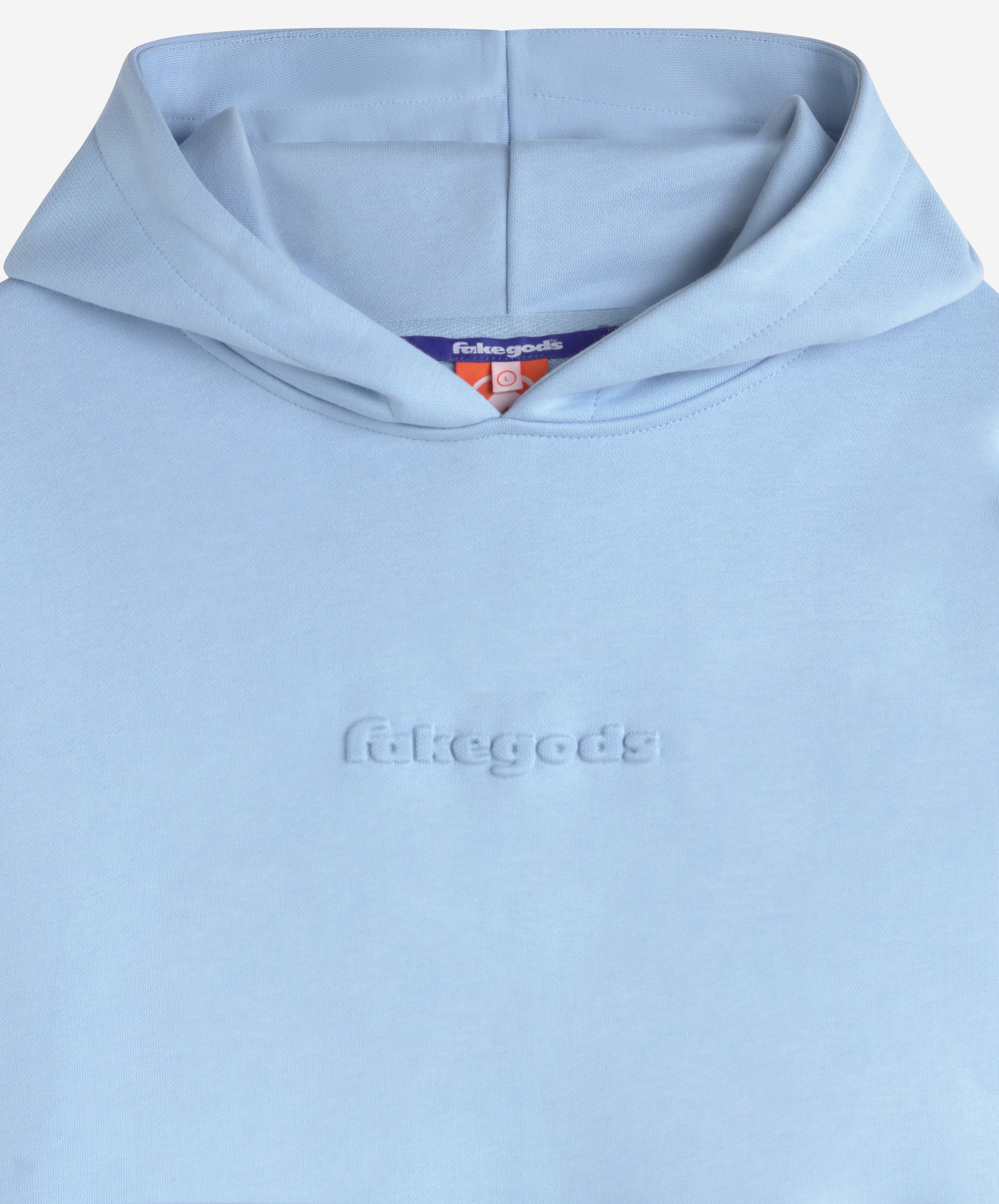 VALENTINE'S EMBOSSED HOODIE BLUE