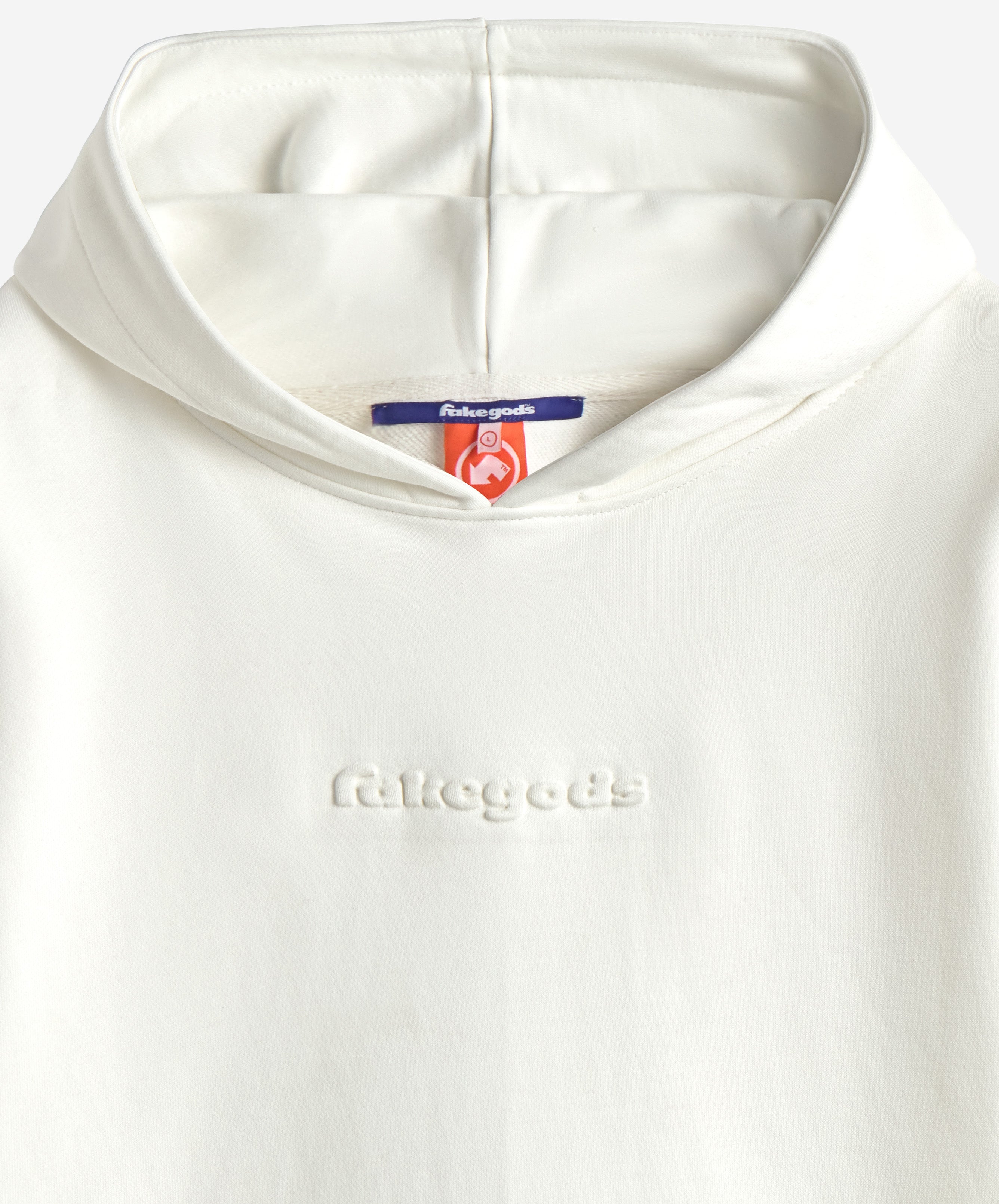 VALENTINE'S EMBOSSED HOODIE CREAM