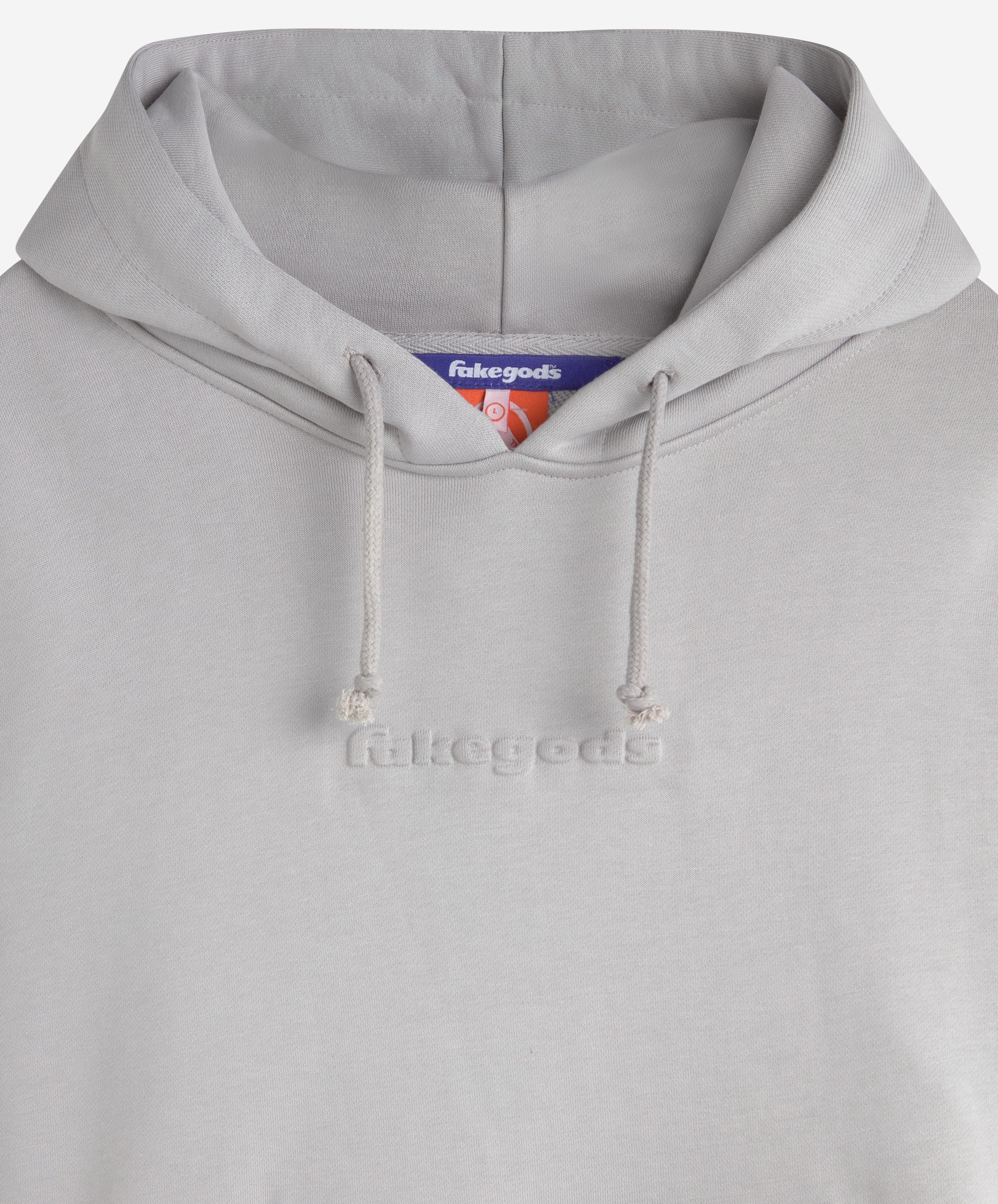 VALENTINE'S EMBOSSED HOODIE GREY