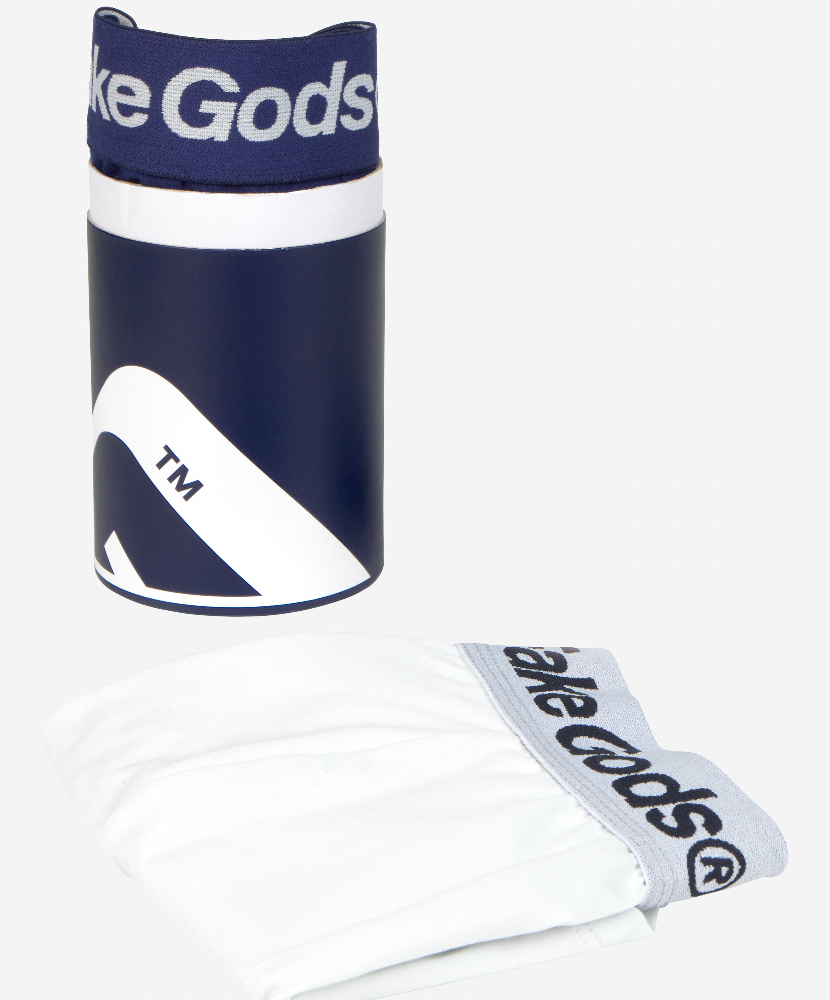 FG BOXERS WHITE &amp; NAVY (PACK)