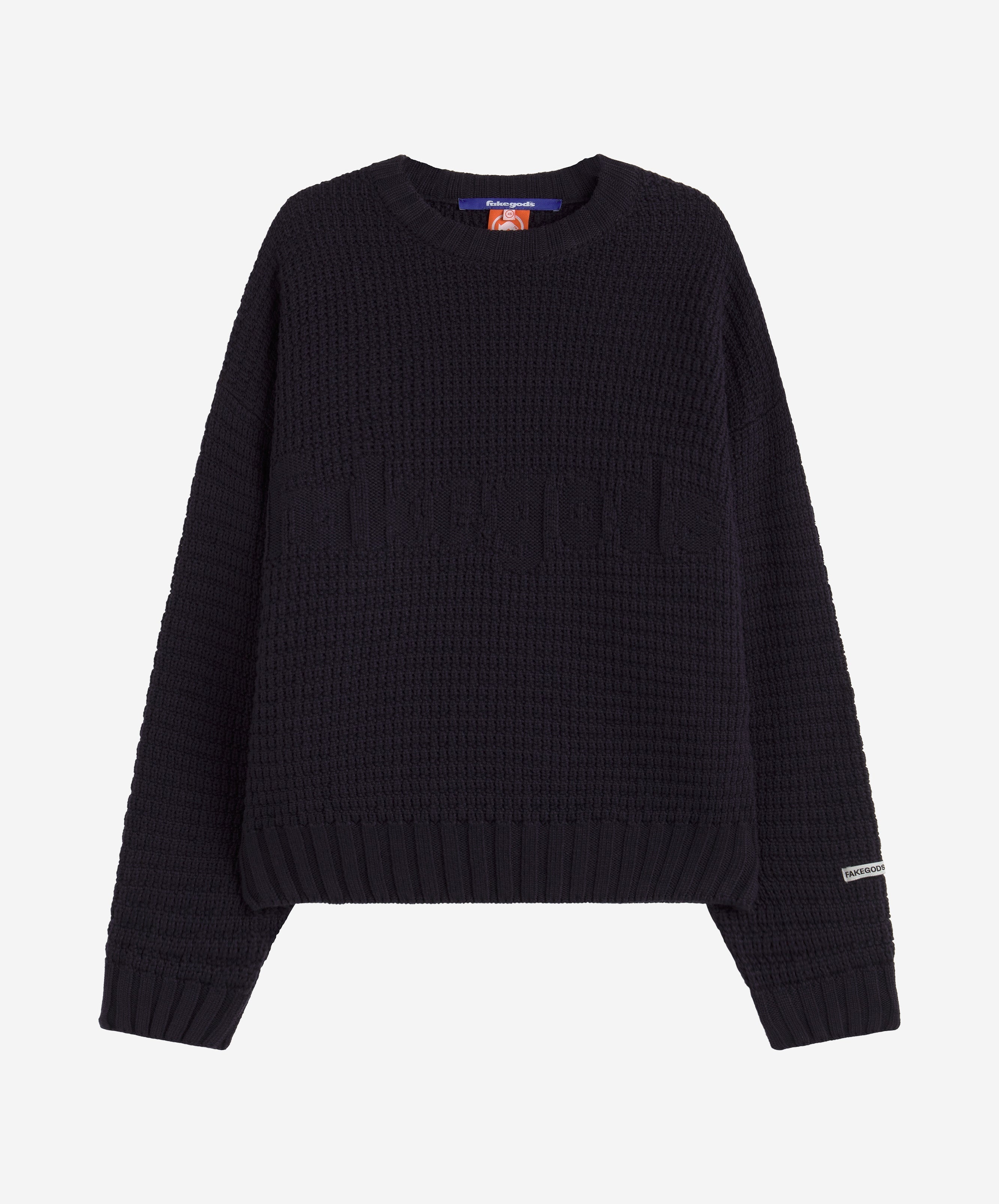 CHECKPOINT KNITTED SWEATER NAVY