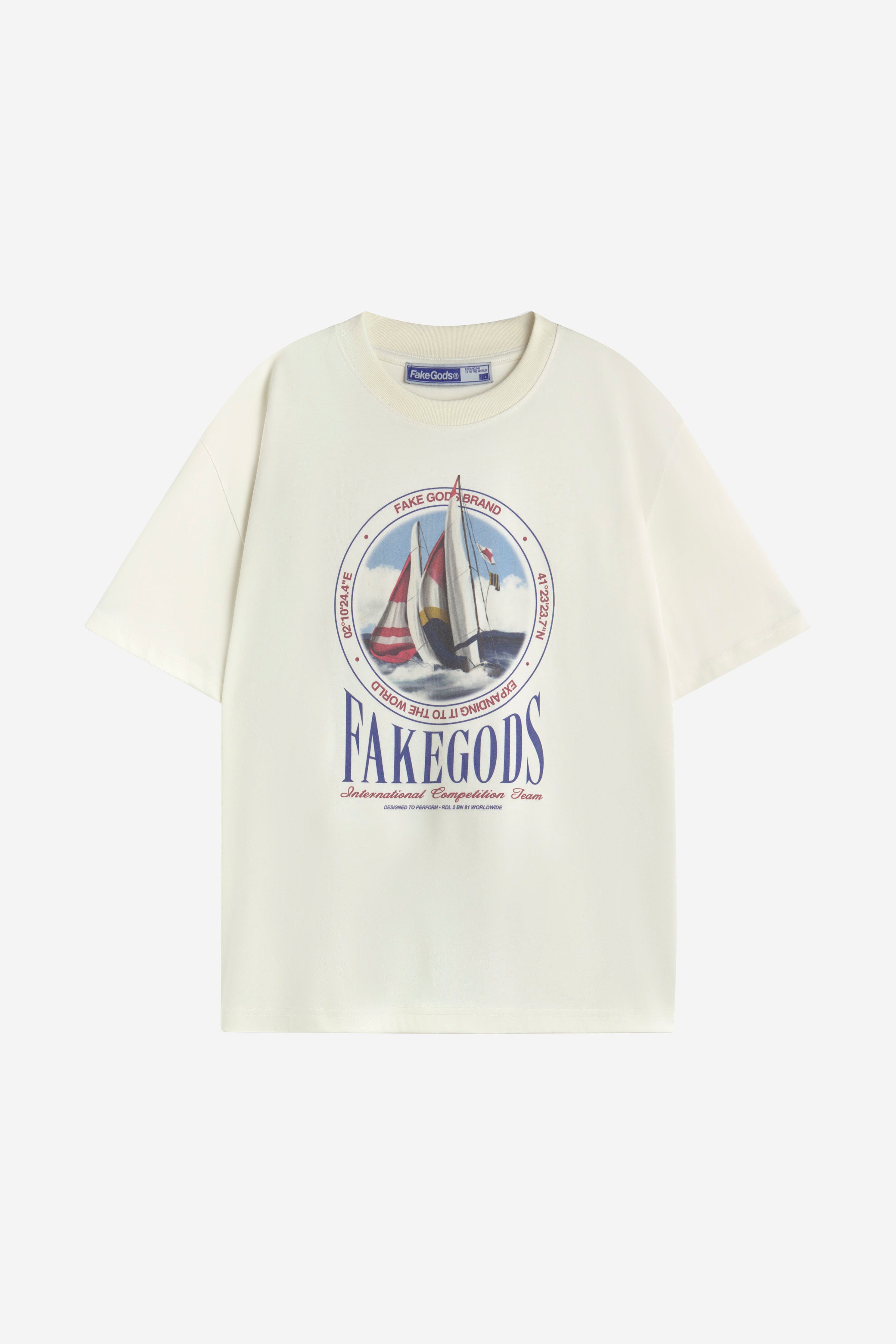 REGATTA RACE TEE CREAM